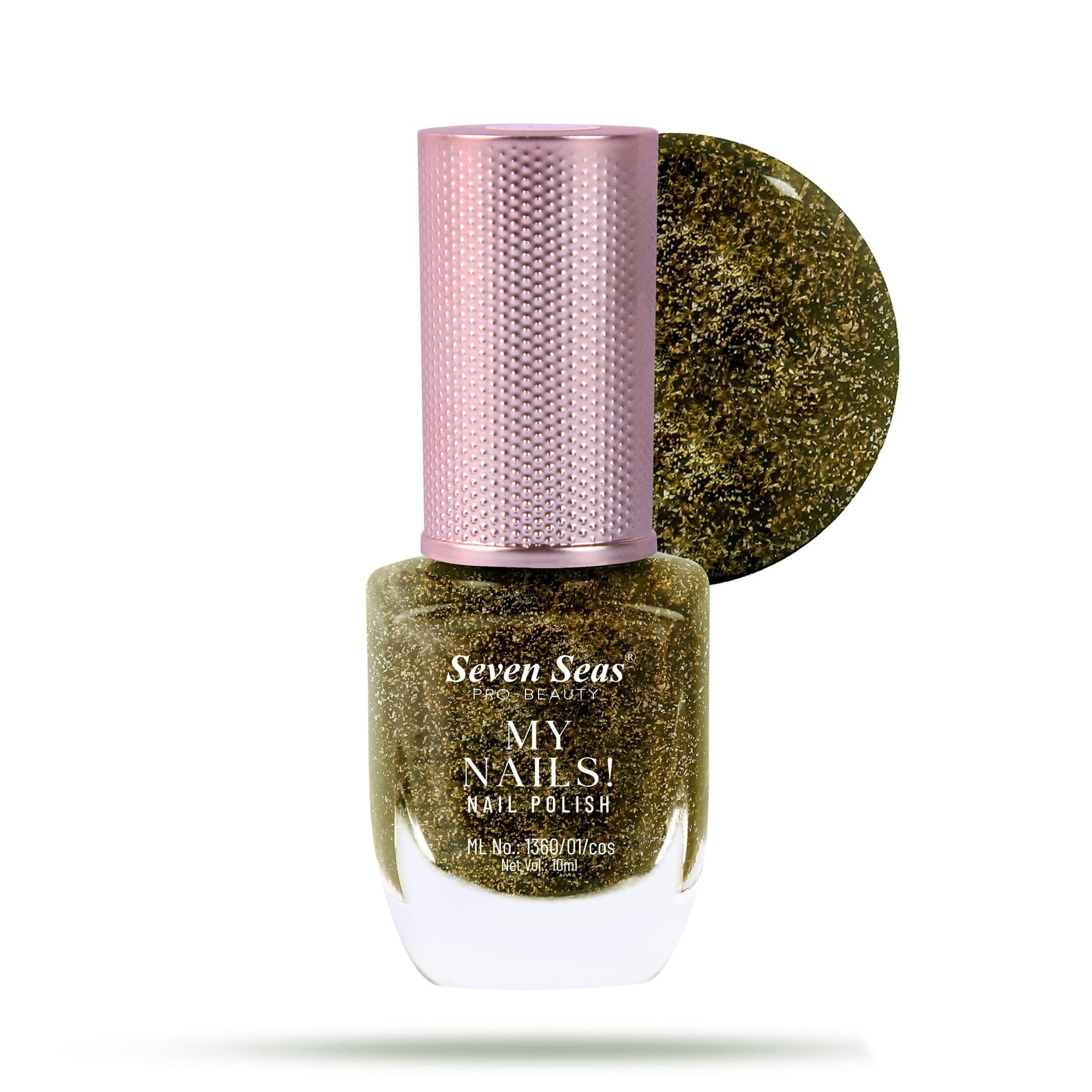 Seven Seas My Nails Nail Polish, High Colour Pay Off, Long Lasting, Quick Drying, Chip Resistant, Non-Staining, 10ml - Seven Seas Cosmetics