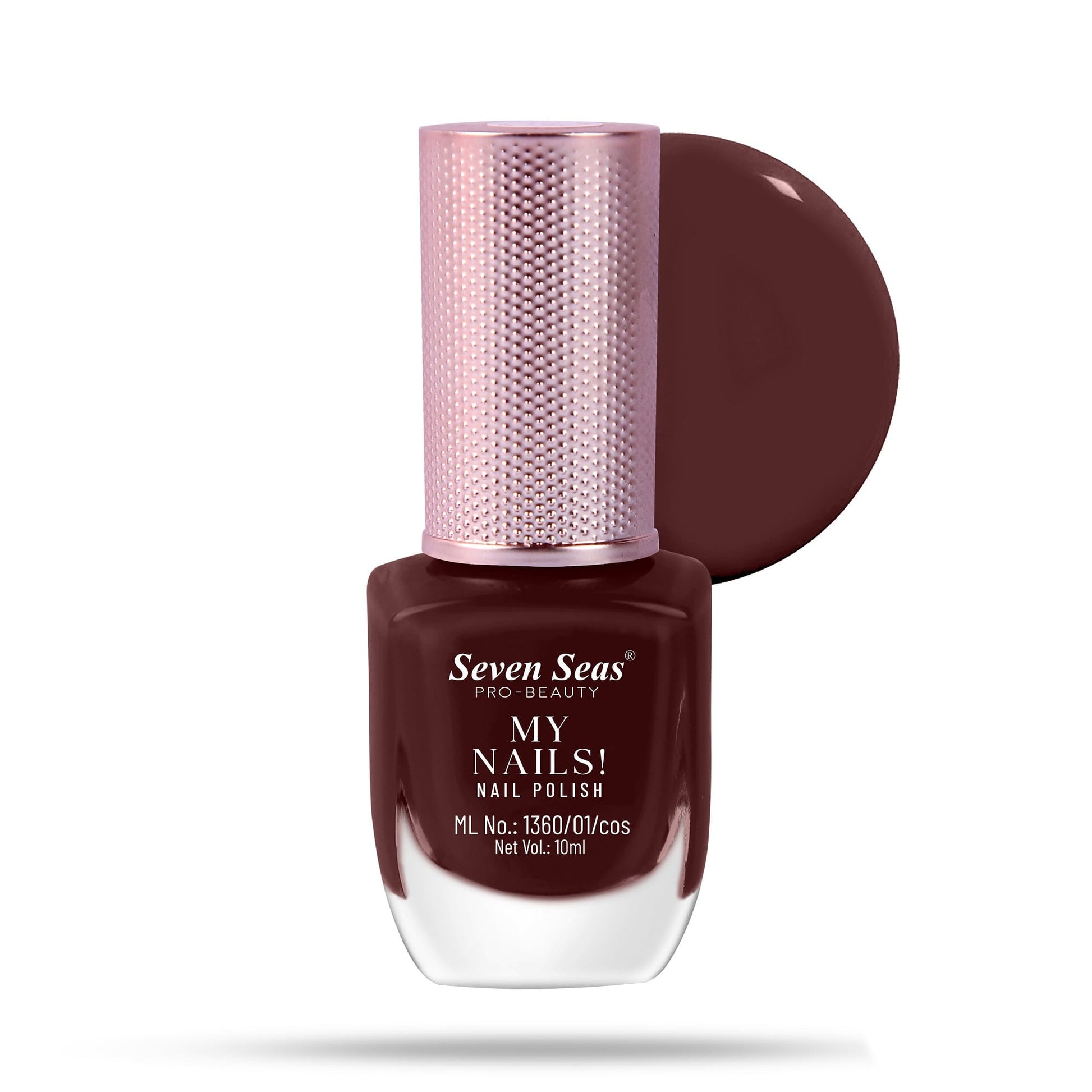 Seven Seas My Nails Nail Polish, High Colour Pay Off, Long Lasting, Quick Drying, Chip Resistant, Non-Staining, 10ml - Seven Seas Cosmetics