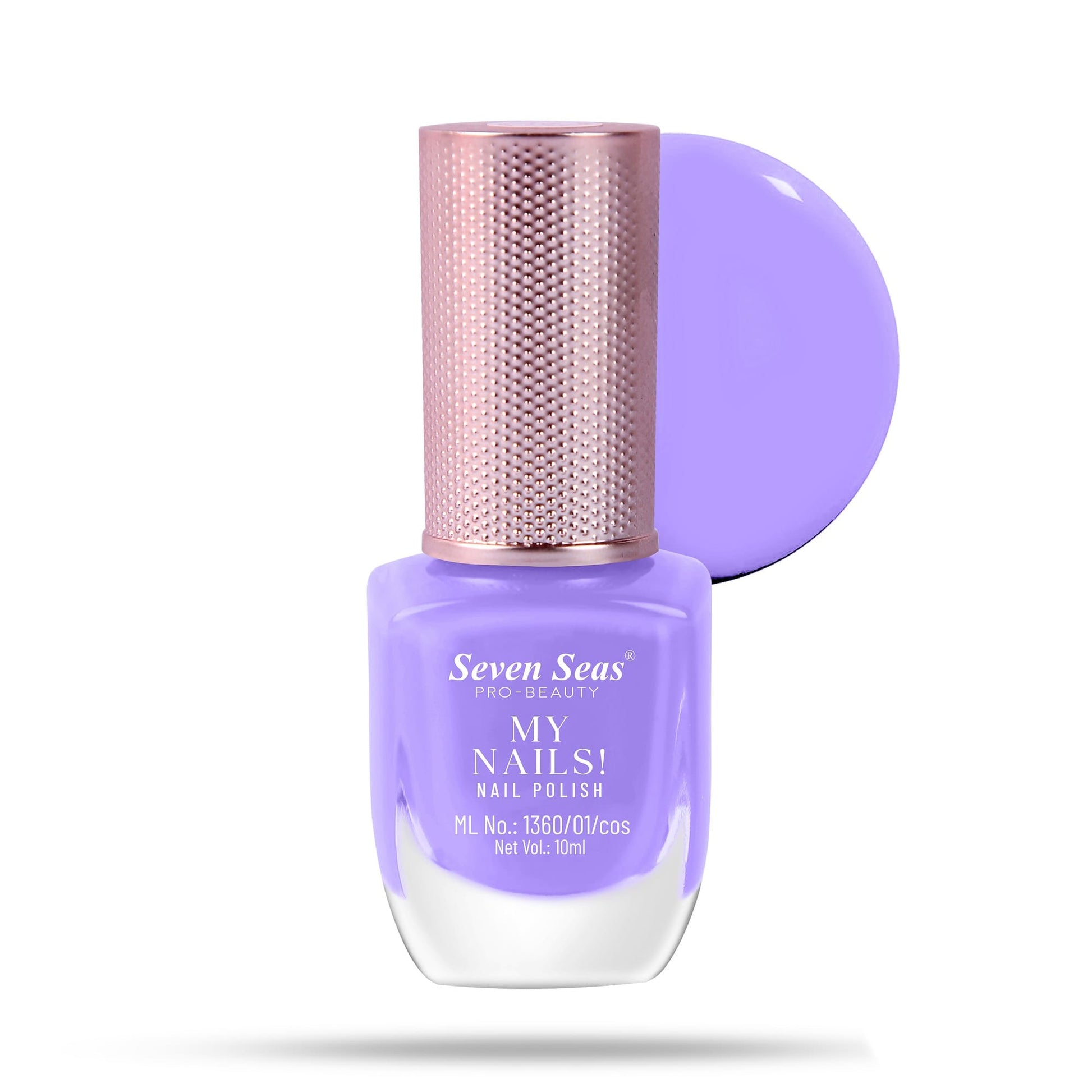 Seven Seas My Nails Nail Polish, High Colour Pay Off, Long Lasting, Quick Drying, Chip Resistant, Non-Staining, 10ml - Seven Seas Cosmetics