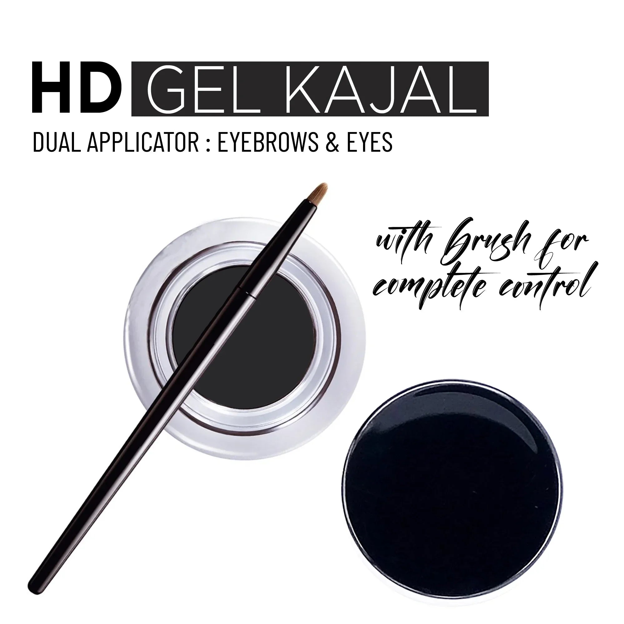 HD Gel Kajal | Long Lasting Smudge-Proof Eye Makeup - Seven Seas Cosmetics