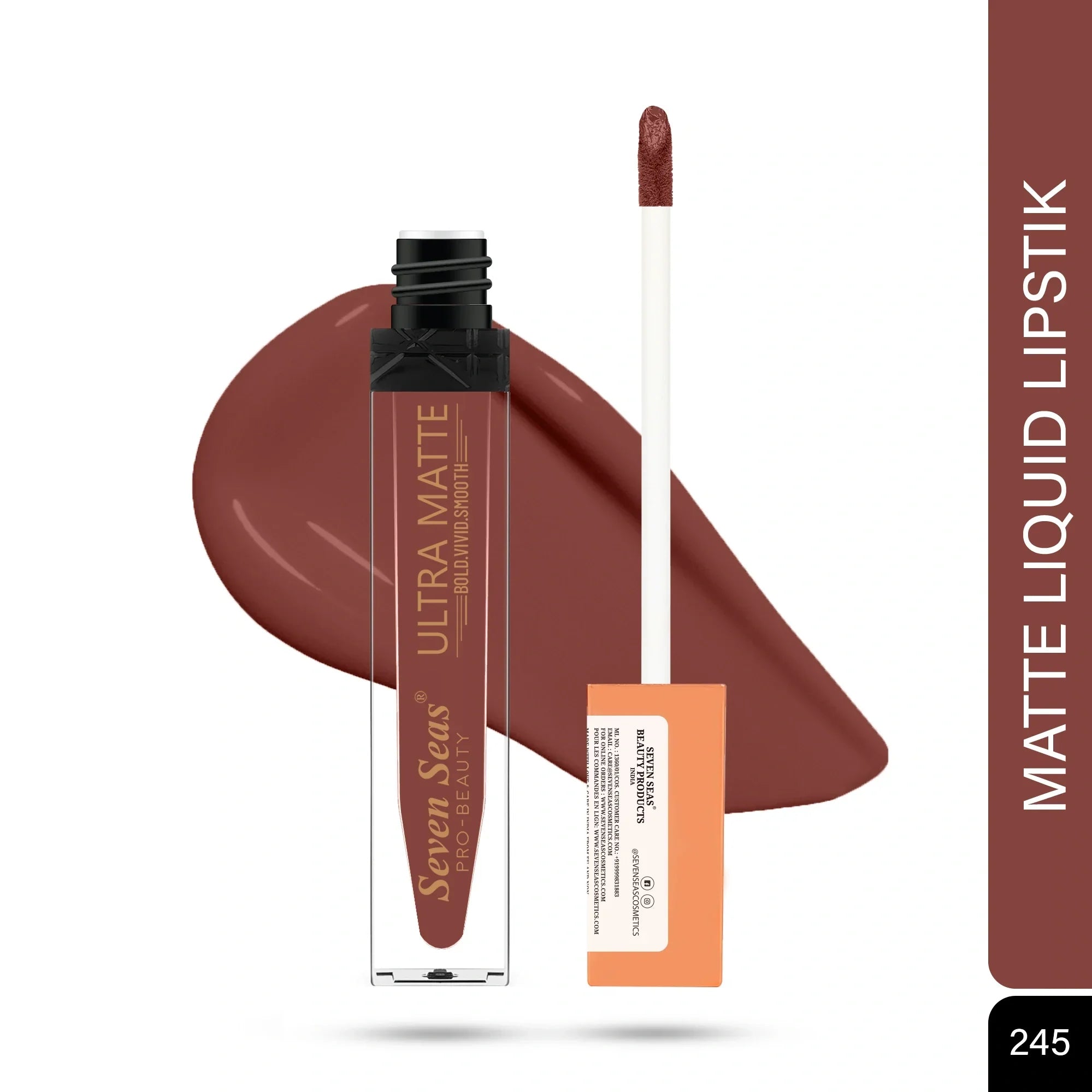 Ultra Matte Liquid Lipstick | High Pigment, Long Lasting Wear - Seven Seas Cosmetics