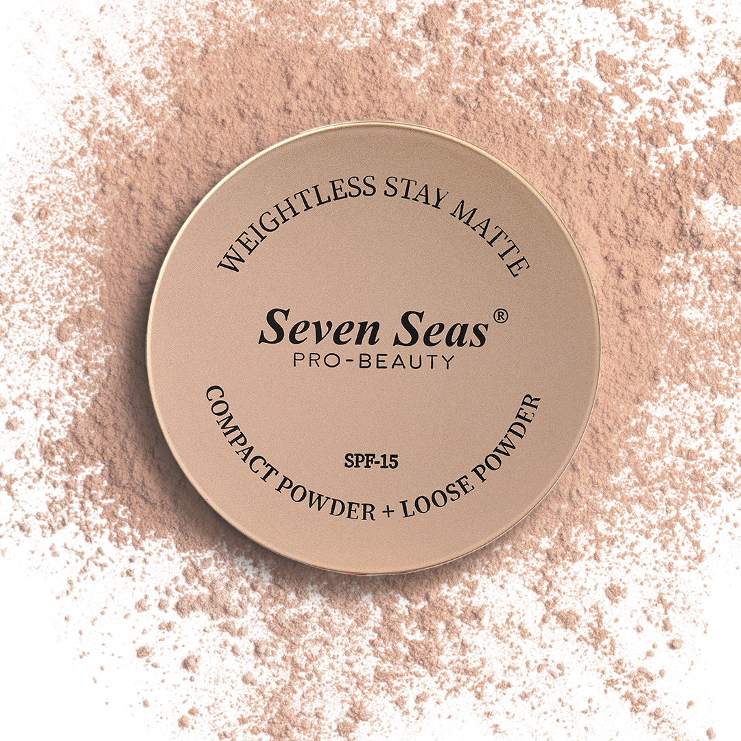 Seven Seas 2 In 1 Weightless Stay Matte Compact Powder - Seven Seas Cosmetics