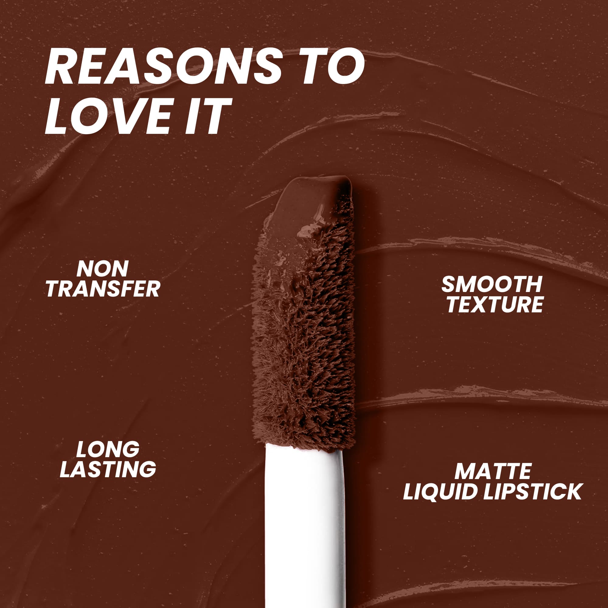 Seven Seas Mocha Lips Matte Liquid Lipstick | Non-Transfer Liquid Lipstick | 12 Hours Long Lasting | Highly Pigmented | Intense Color Payoff | Smudgeproof Liquid Lipstick for Women - Seven Seas Cosmetics