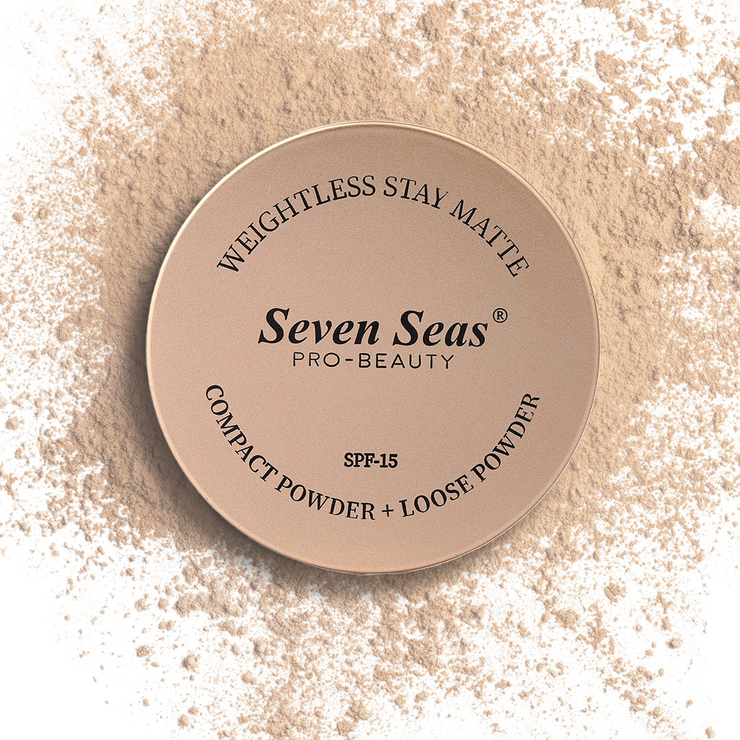 Seven Seas 2 In 1 Weightless Stay Matte Compact Powder - Seven Seas Cosmetics