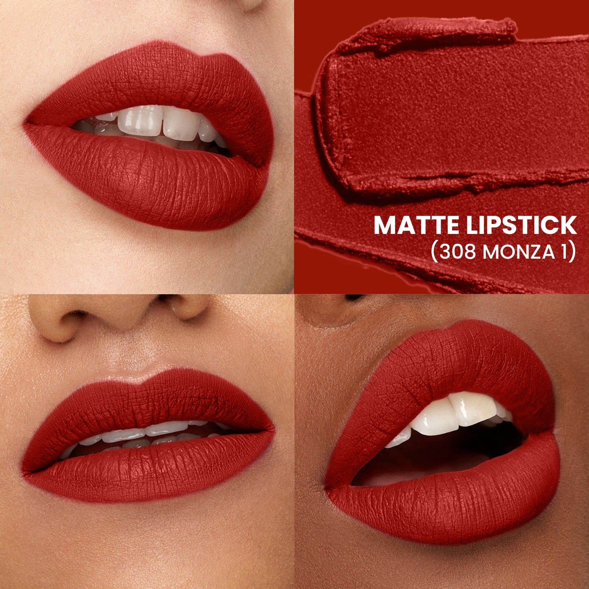 Seven Seas Fiery Lips Matte Lipstick | Long Lasting Matte Lipstick | Intense Matte Finish | Creamy Texture | Highly Pigmented Lipstick - Seven Seas Cosmetics