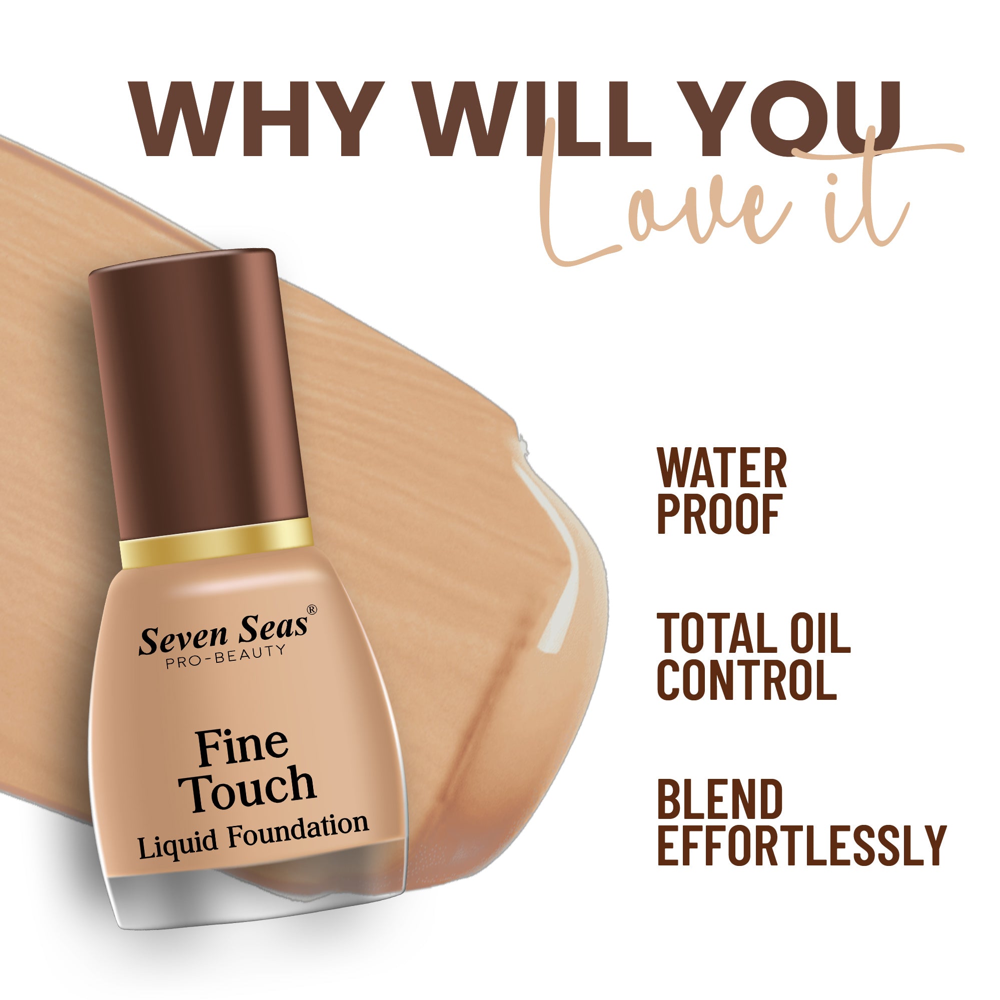 Seven Seas Fine Touch Liquid Foundation - Seven Seas Cosmetics