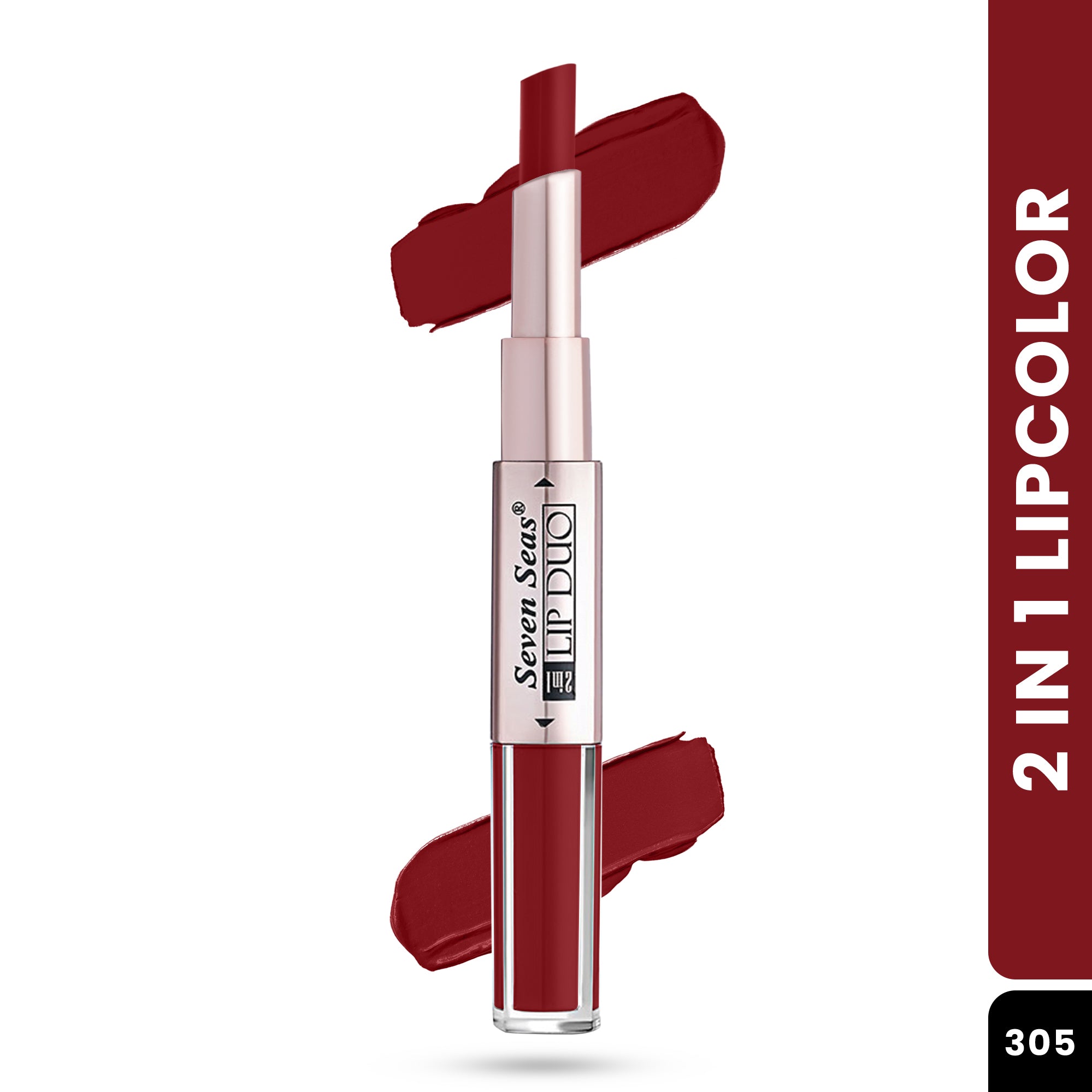 Lip Duo 2-in-1 Lipstick for Women | Creamy & Matte Finish