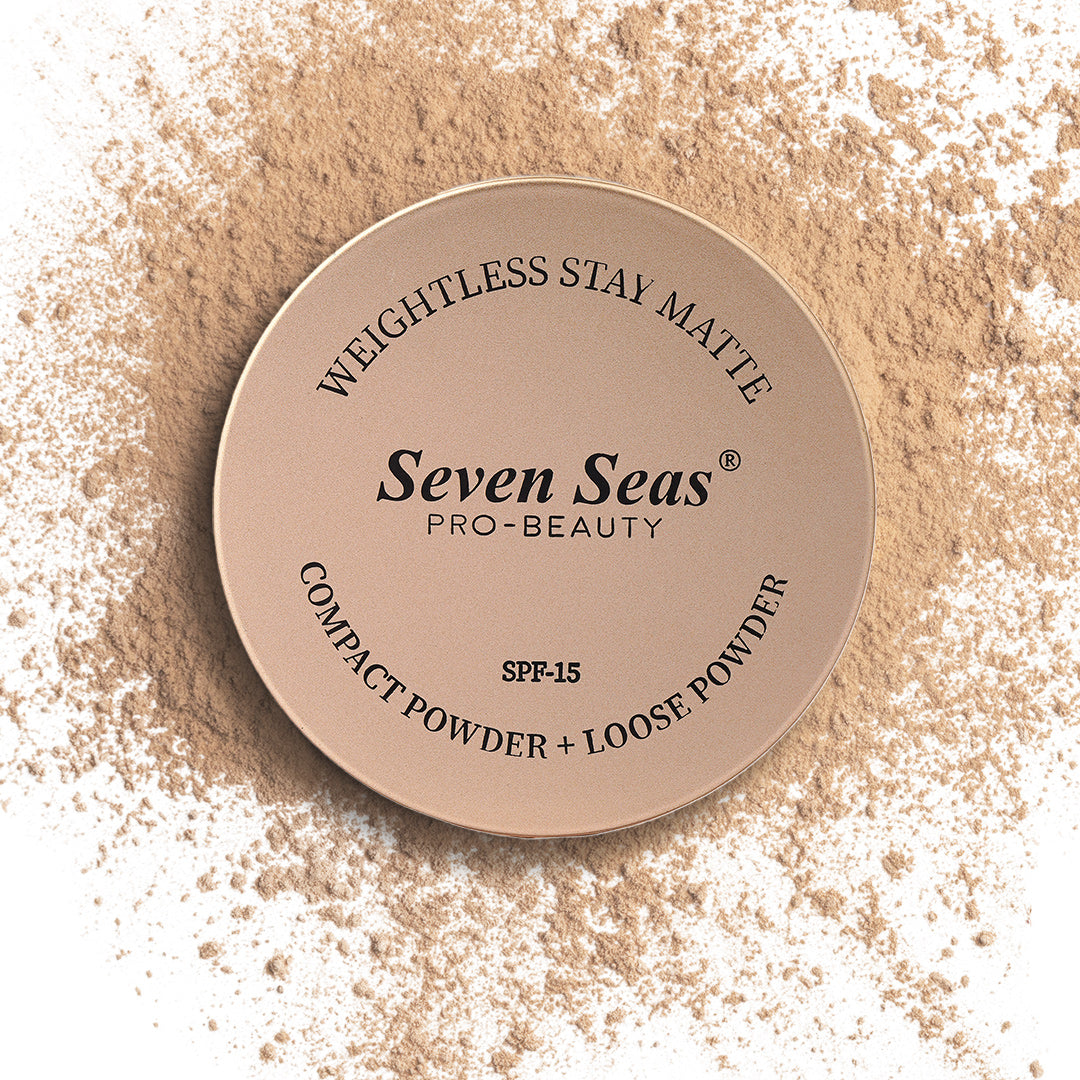 Seven Seas 2 In 1 Weightless Stay Matte Compact Powder - Seven Seas Cosmetics