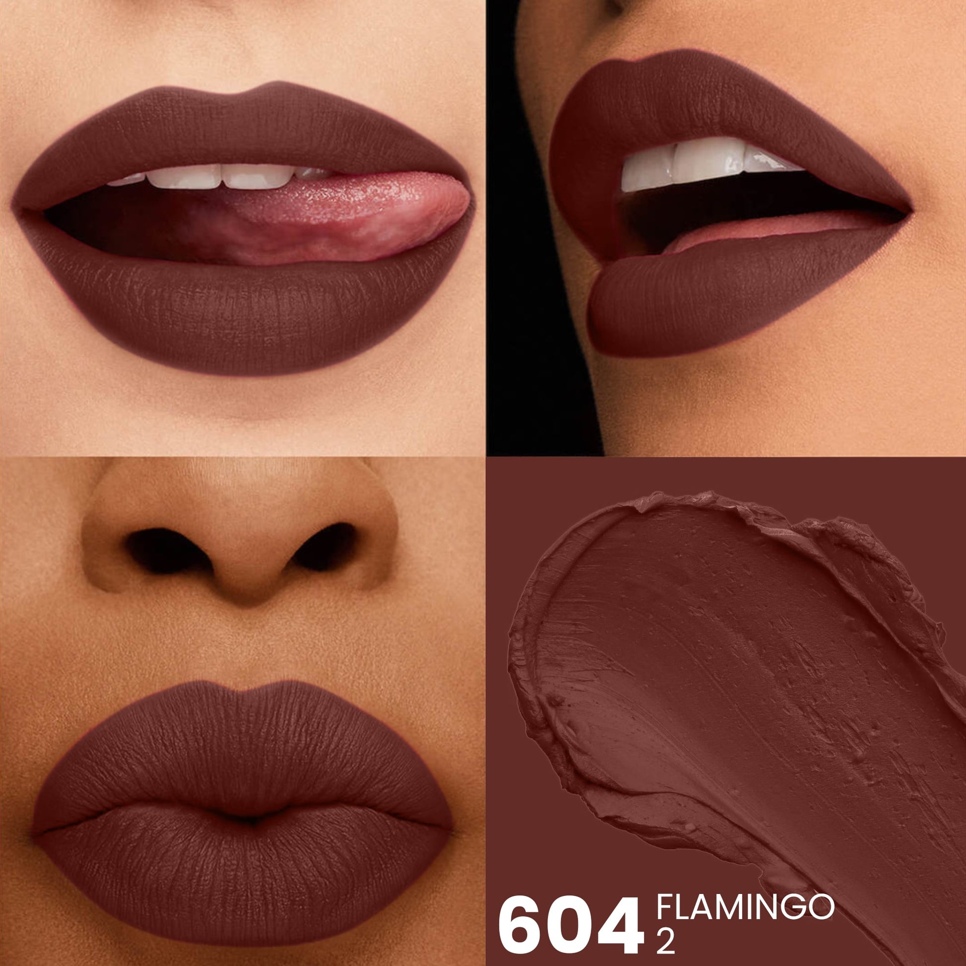 Seven Seas HD Intense Matte Lipstick | Non-Transfer | Lipstick For Women (607-Dark Coffee, 3.5G) - Seven Seas Cosmetics
