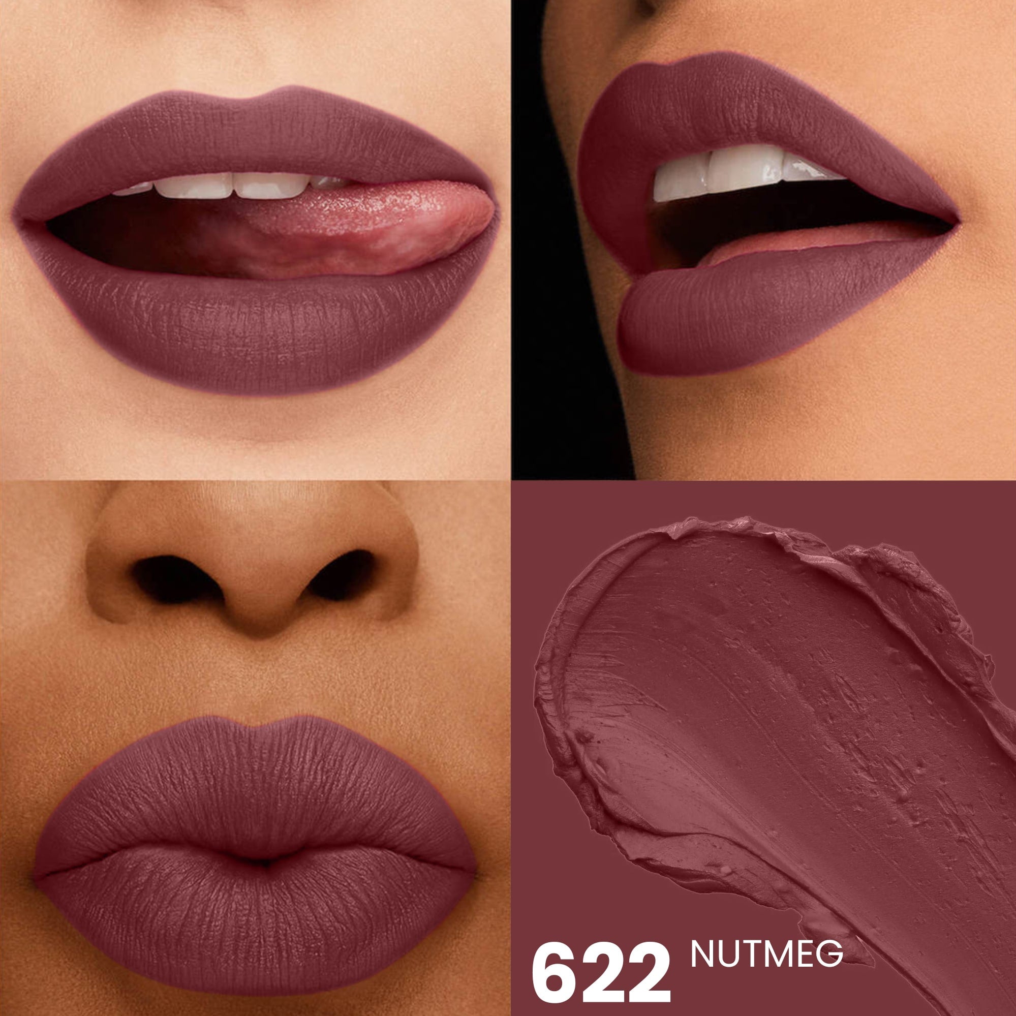 Seven Seas HD Intense Matte Lipstick | Non-Transfer | Lipstick For Women (607-Dark Coffee, 3.5G) - Seven Seas Cosmetics