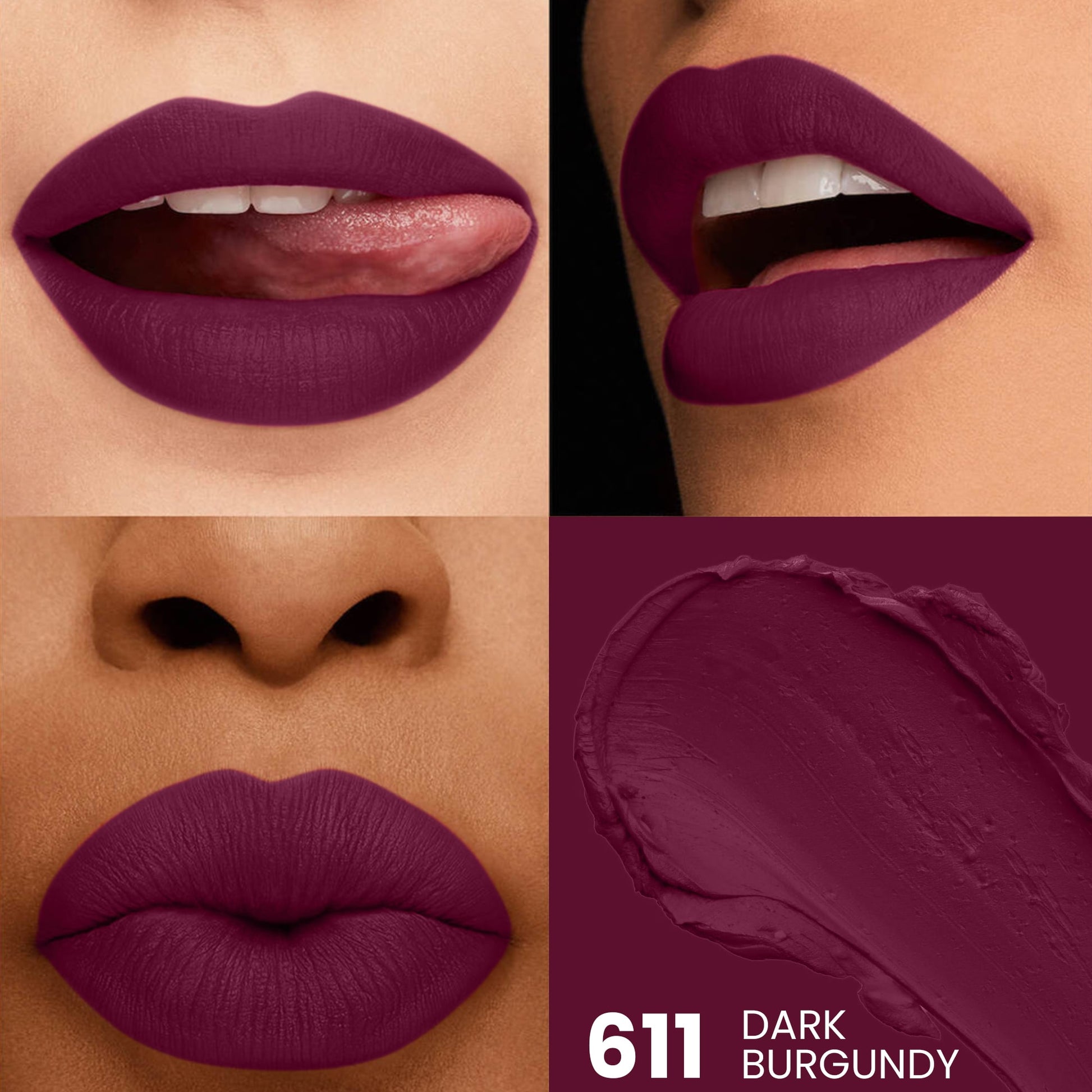 Seven Seas HD Intense Matte Lipstick | Non-Transfer | Lipstick For Women (607-Dark Coffee, 3.5G) - Seven Seas Cosmetics