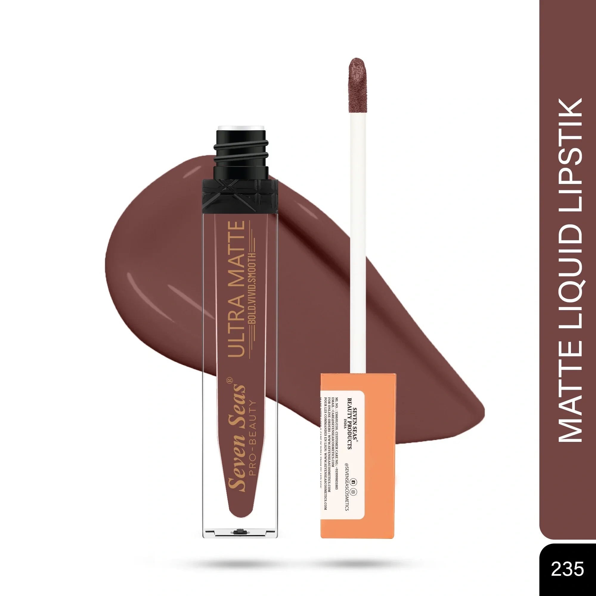 Ultra Matte Liquid Lipstick | High Pigment, Long Lasting Wear - Seven Seas Cosmetics