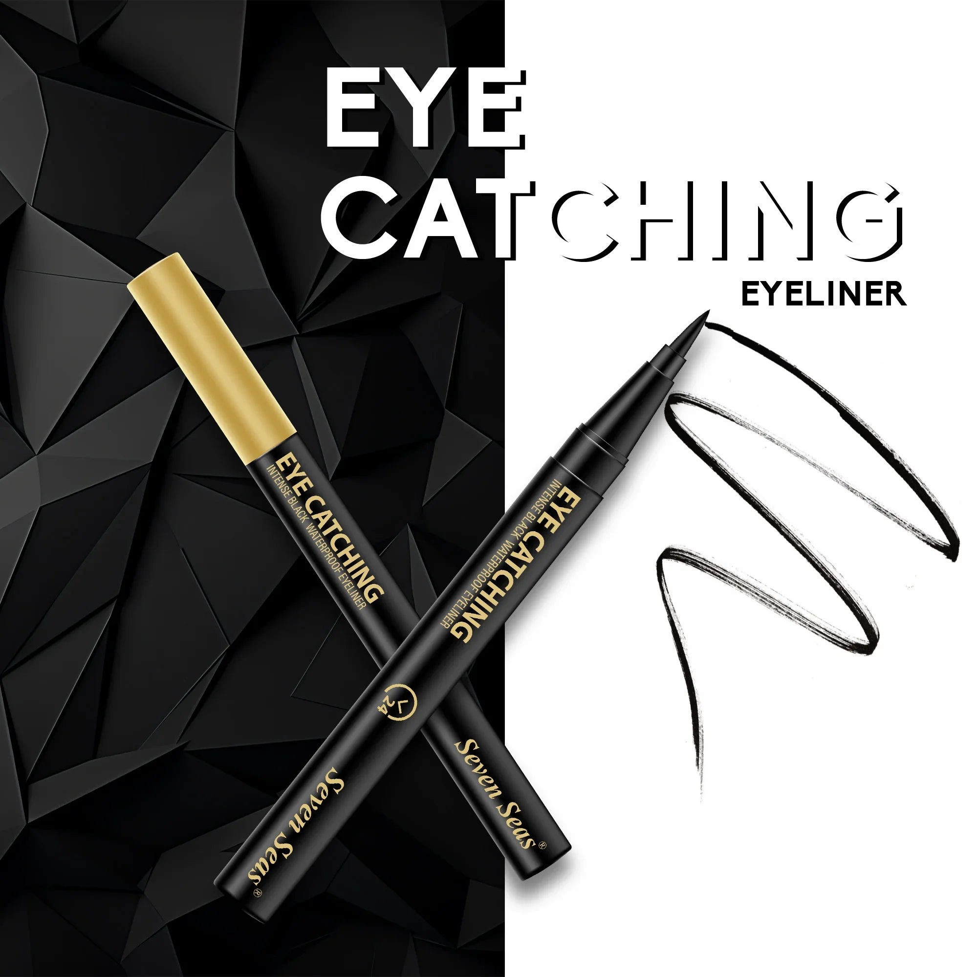 Eye Catching Sketch Eyeliner | Long Lasting Waterproof Eye Makeup - Seven Seas Cosmetics