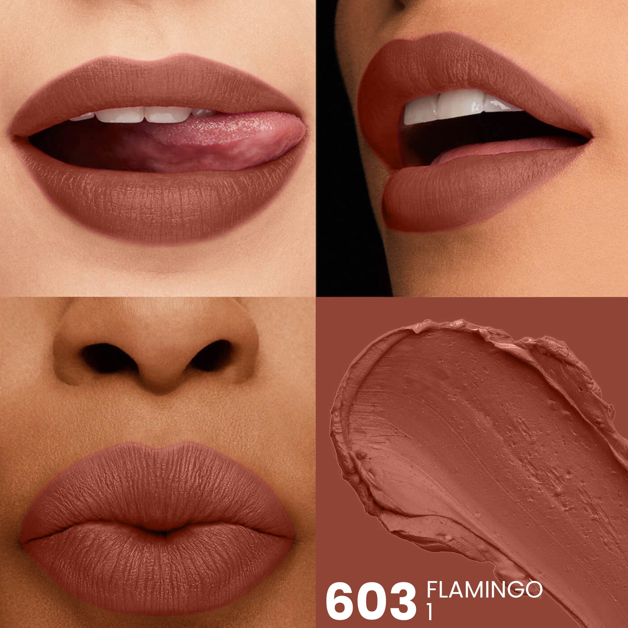 Seven Seas HD Intense Matte Lipstick | Non-Transfer | Lipstick For Women (607-Dark Coffee, 3.5G) - Seven Seas Cosmetics