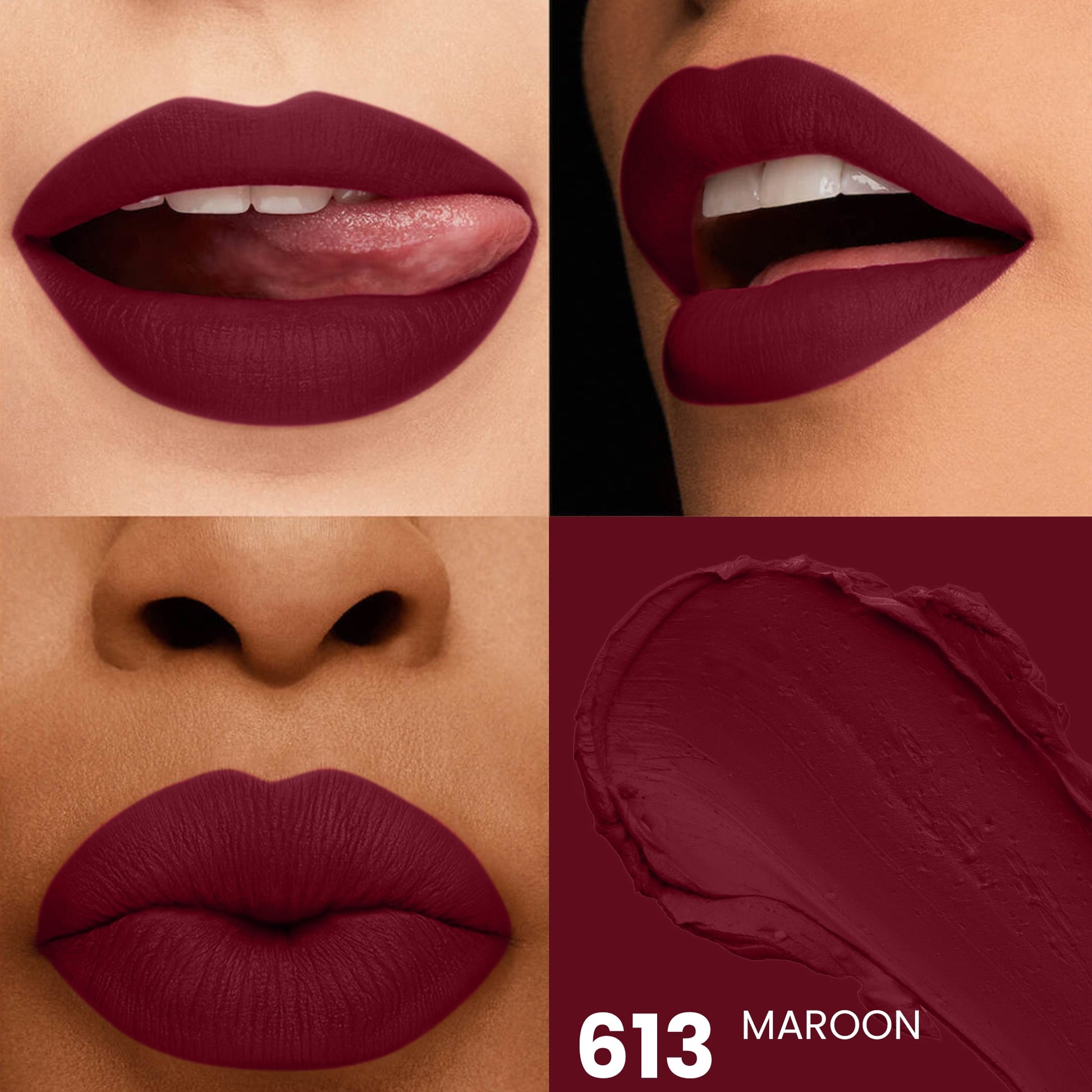 Seven Seas HD Intense Matte Lipstick | Non-Transfer | Lipstick For Women (607-Dark Coffee, 3.5G) - Seven Seas Cosmetics