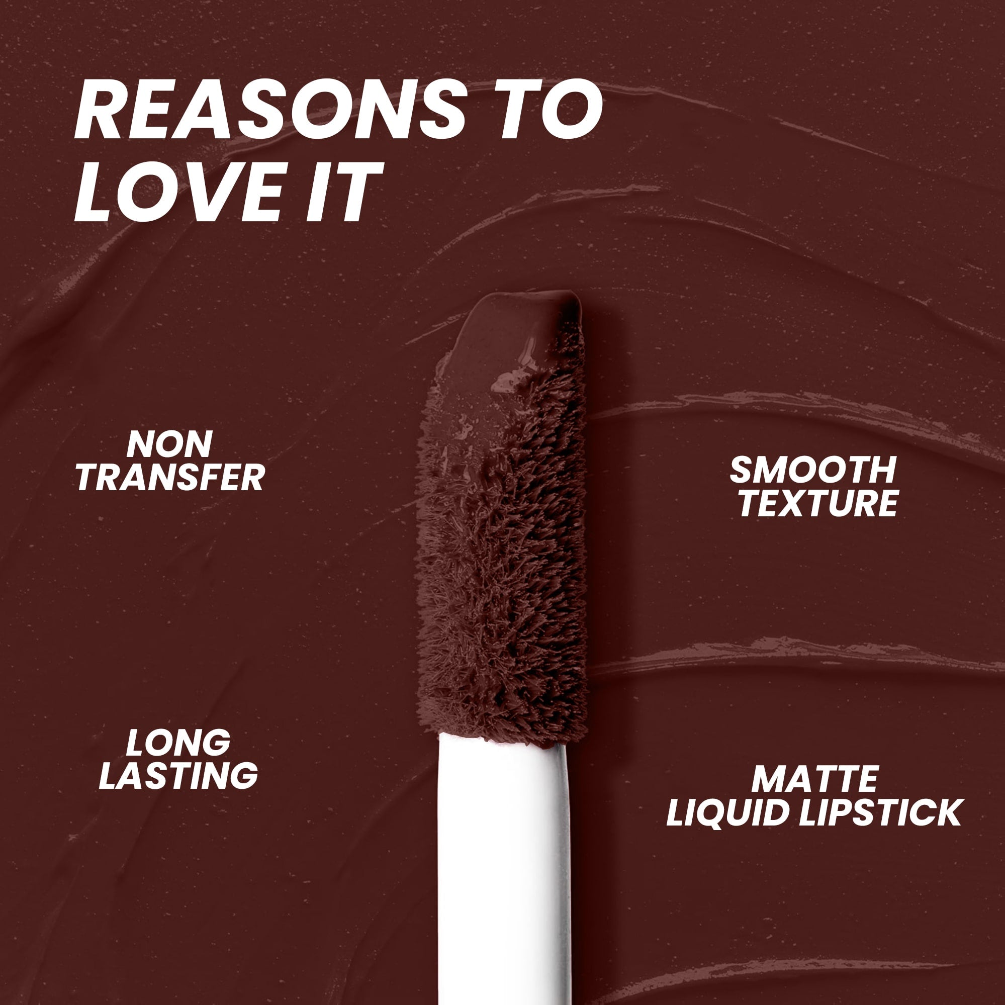 Seven Seas Mocha Lips Matte Liquid Lipstick | Non-Transfer Liquid Lipstick | 12 Hours Long Lasting | Highly Pigmented | Intense Color Payoff | Smudgeproof Liquid Lipstick for Women - Seven Seas Cosmetics