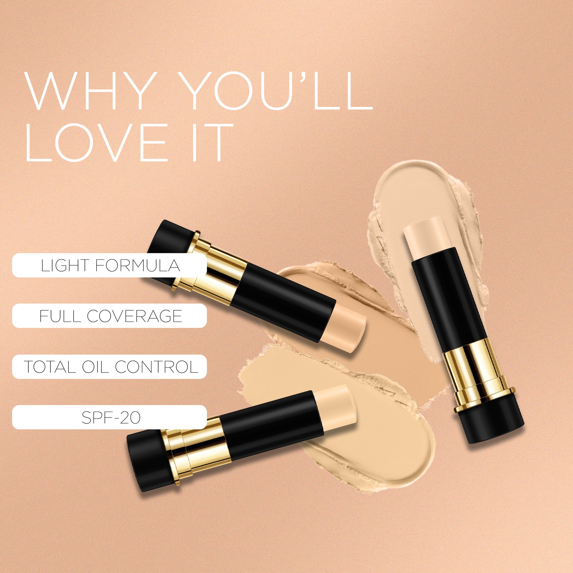 Seven Seas HD Pro Ultra Light Cover Concealer Stick - Seven Seas Cosmetics