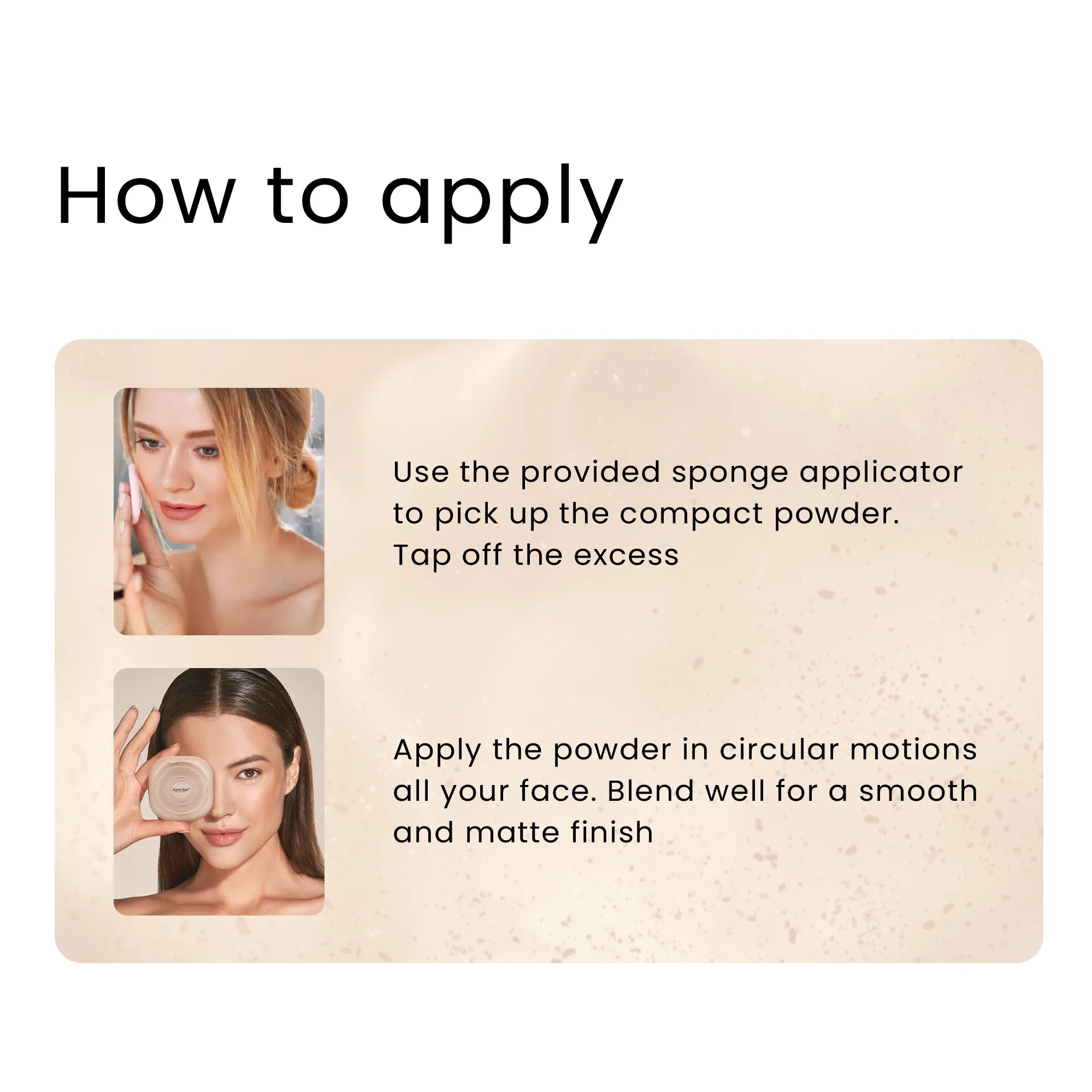 HD Full Coverage Compact Powder - 2-in-1 Oil-Control Compact with Shimmery & Matte Finish