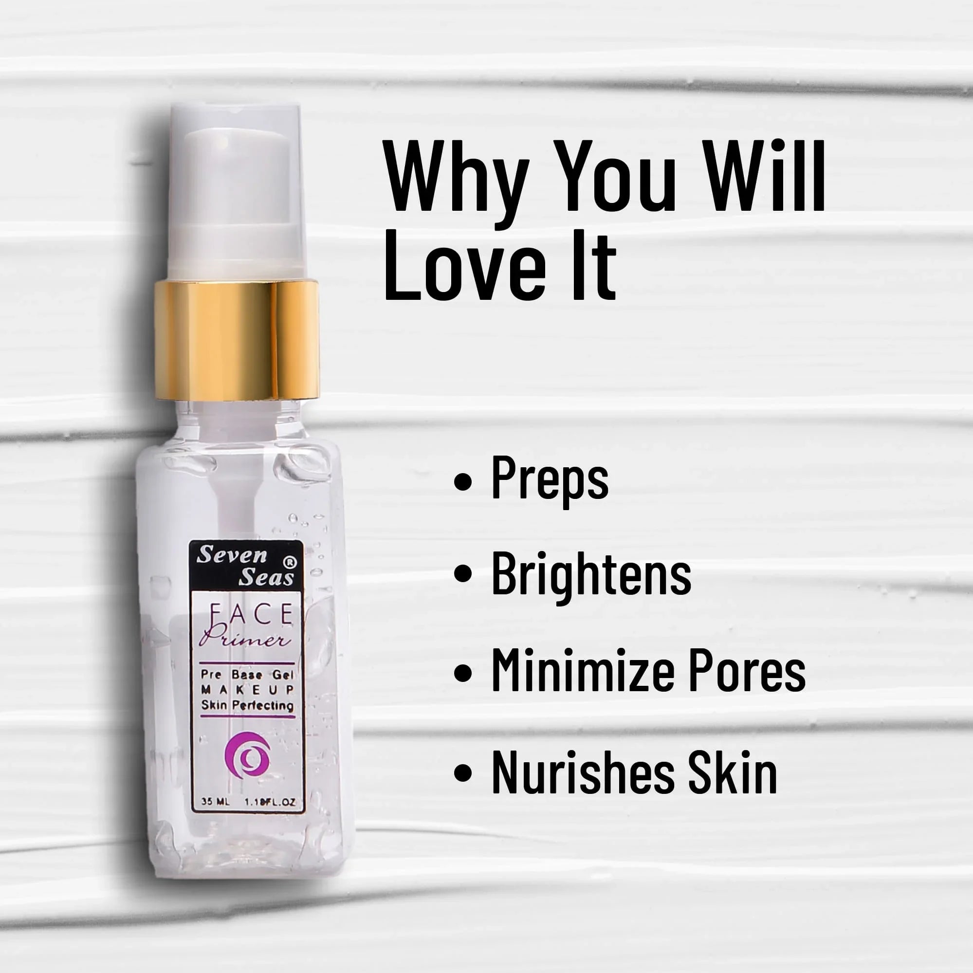 Gel Base Primer | Smooth Long Lasting Makeup Base - Seven Seas Cosmetics