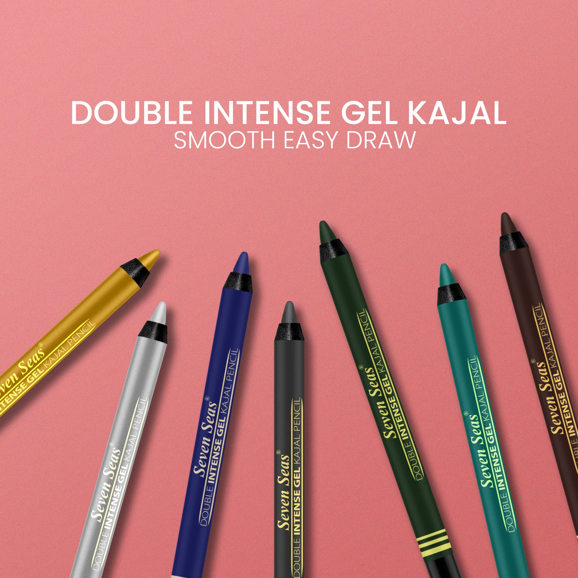 Seven Seas Double Intense Coloured Kajal - Seven Seas Cosmetics