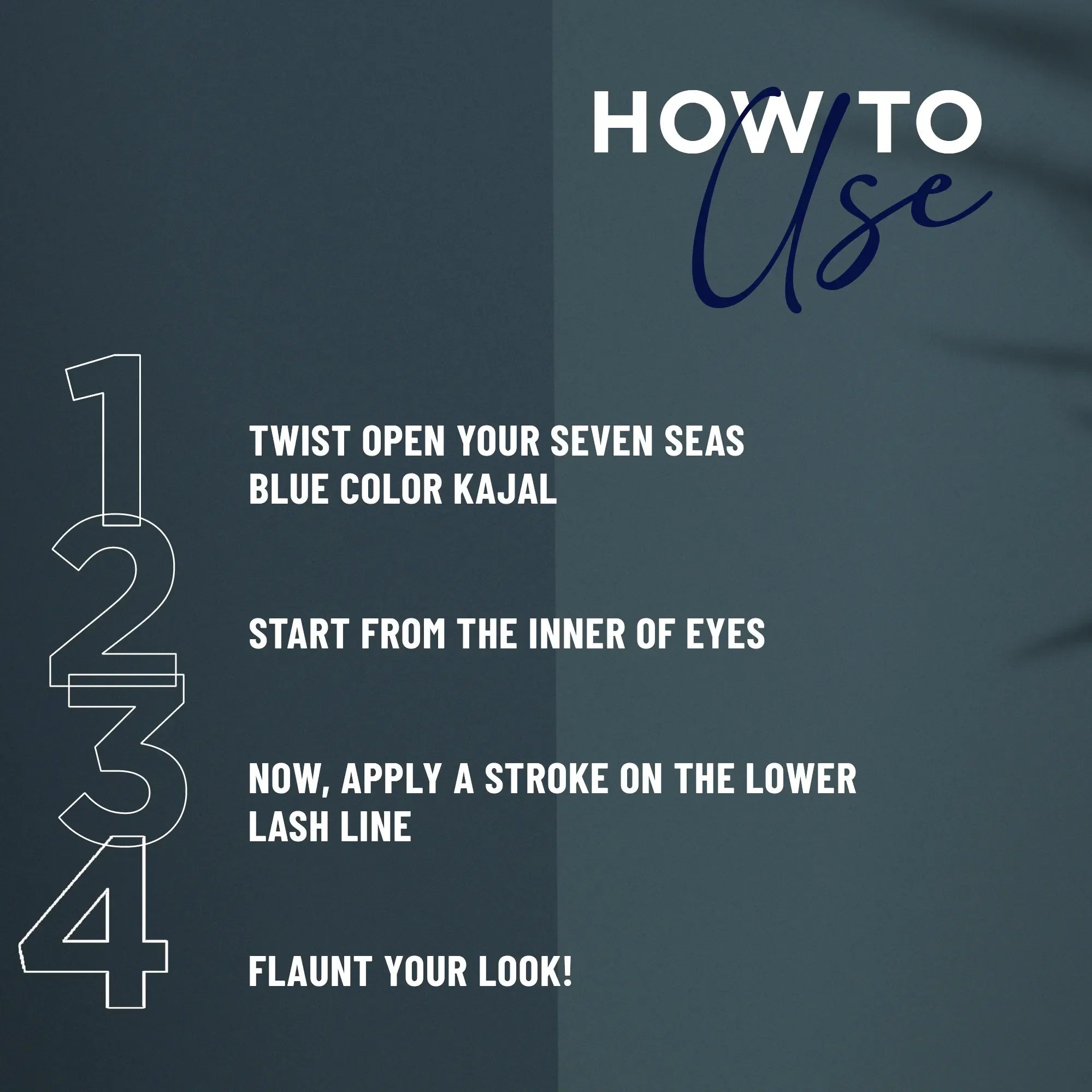 Blue Color Kajal - Seven Seas Cosmetics