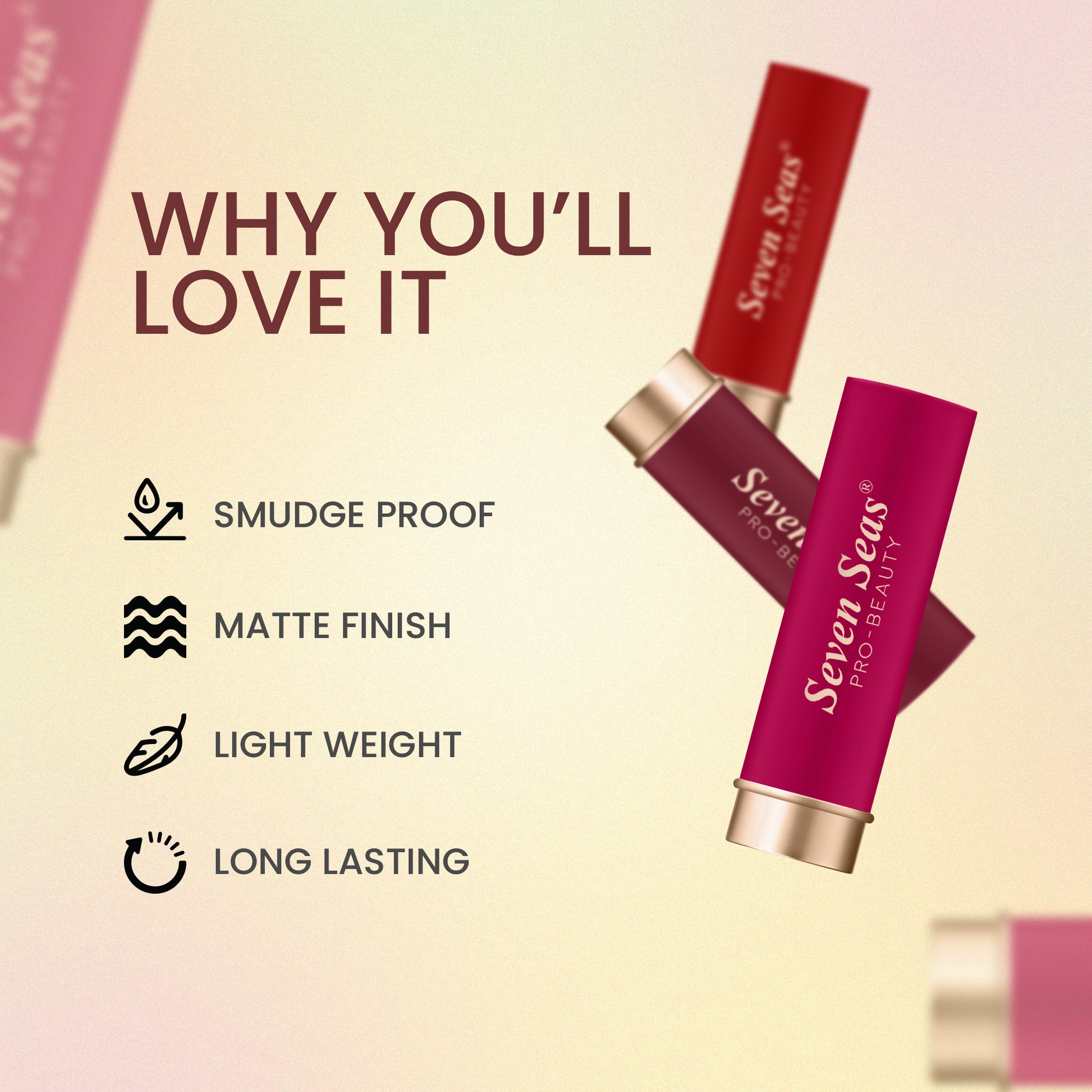 Seven Seas Stay Classy Matte Lipstick - Seven Seas Cosmetics