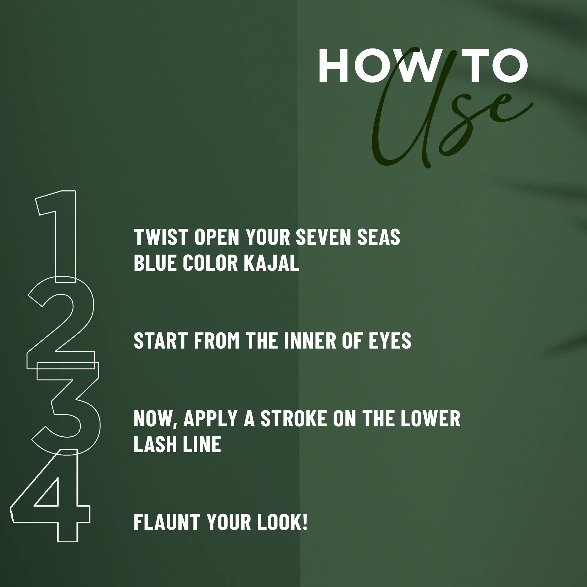 Green Color Kajal - Seven Seas Cosmetics