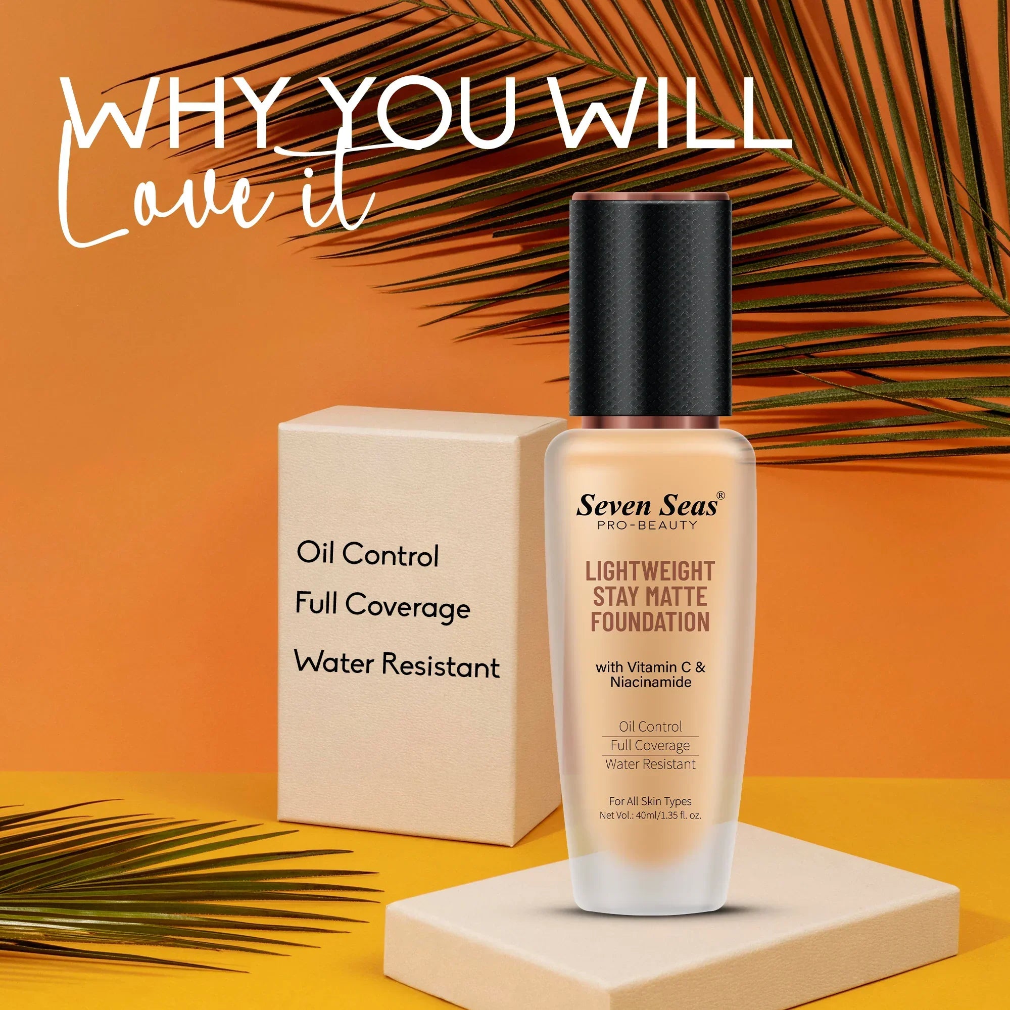Light Weight Stay Matte Foundation - Seven Seas Cosmetics