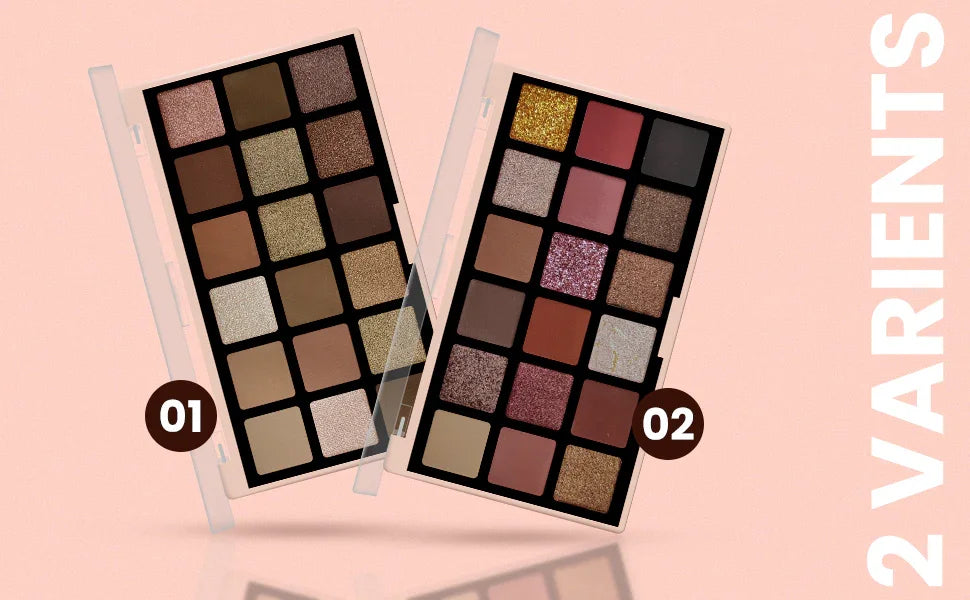 Nude Dust Eyeshadow Palette | Matte & Shimmer Nude Shades - Seven Seas Cosmetics