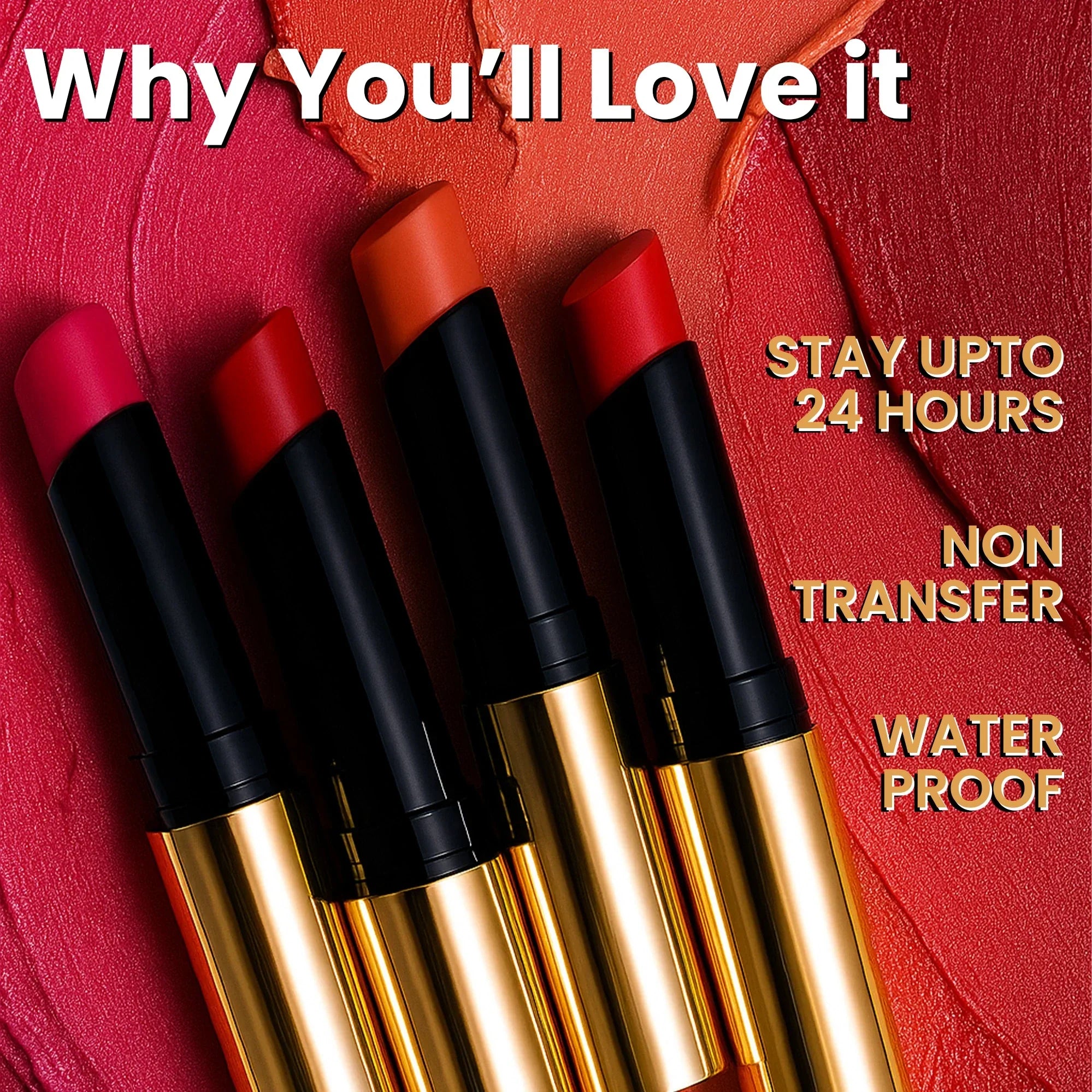 Velvet Shot Non-Transfer Lipstick | 14-Hour Long Lasting & Waterproof - Seven Seas Cosmetics