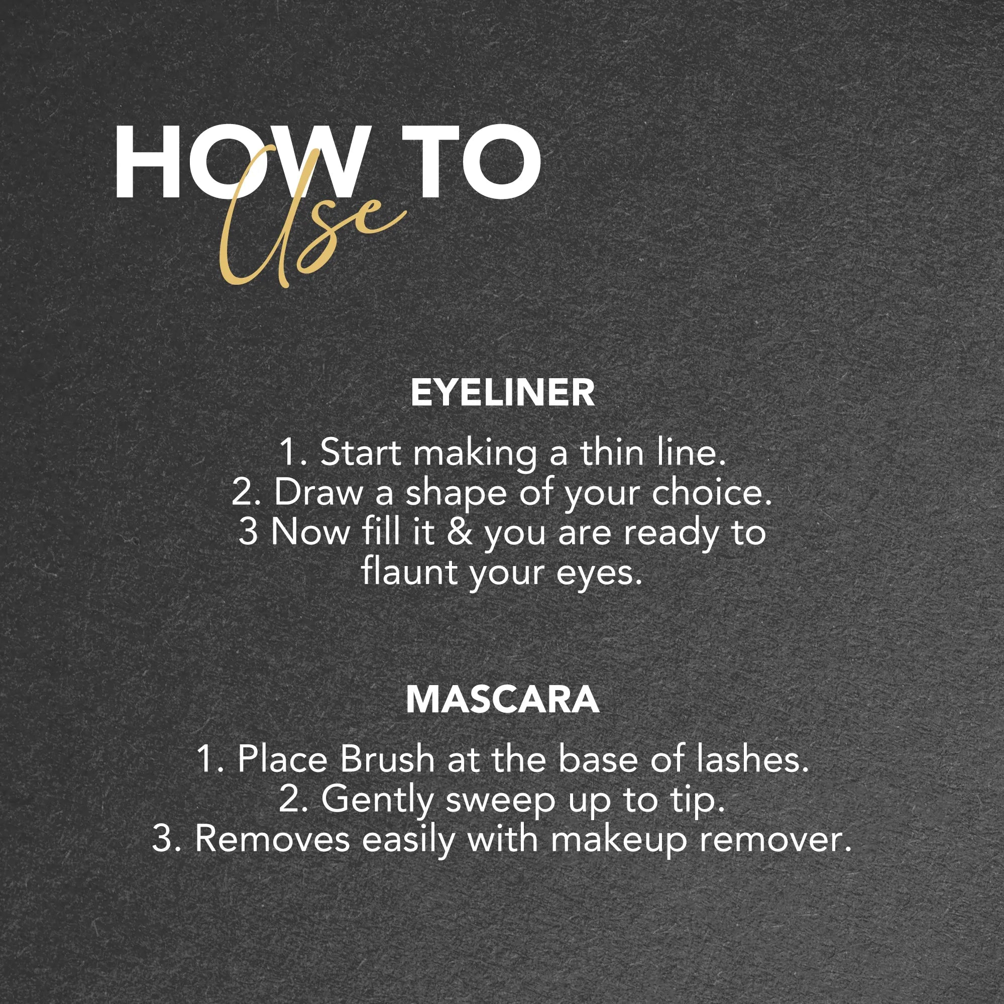 2 in 1 Eyeliner & Mascara | Long Lasting Eye Makeup Duo