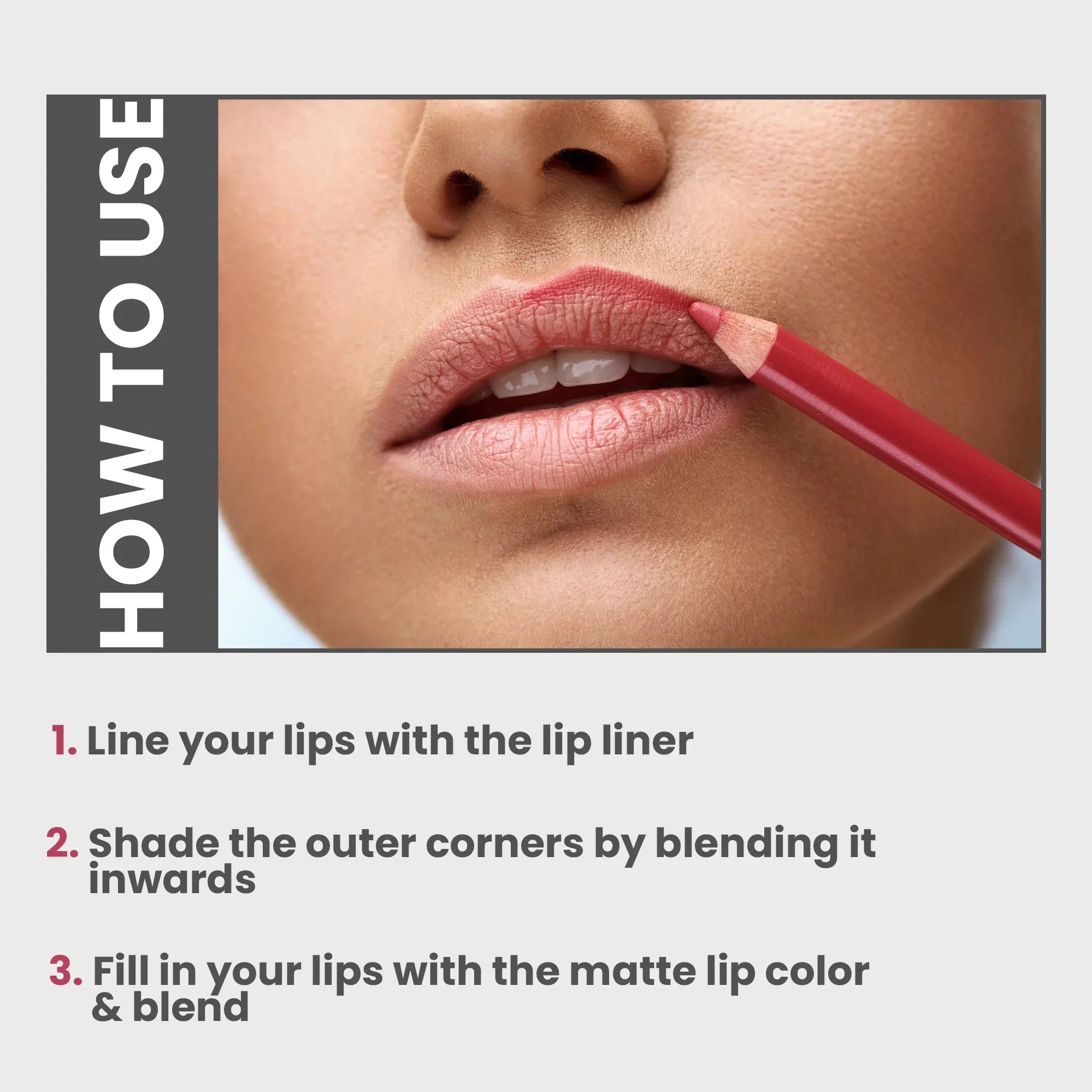 HD Sharp Line Matte Lip Liner | Transfer-Proof & Long Lasting - Seven Seas Cosmetics