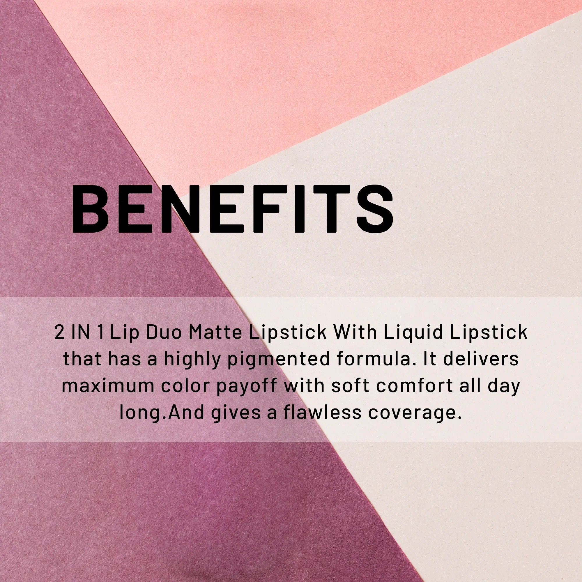 Lip Duo 2-in-1 Lipstick for Women | Creamy & Matte Finish - Seven Seas Cosmetics