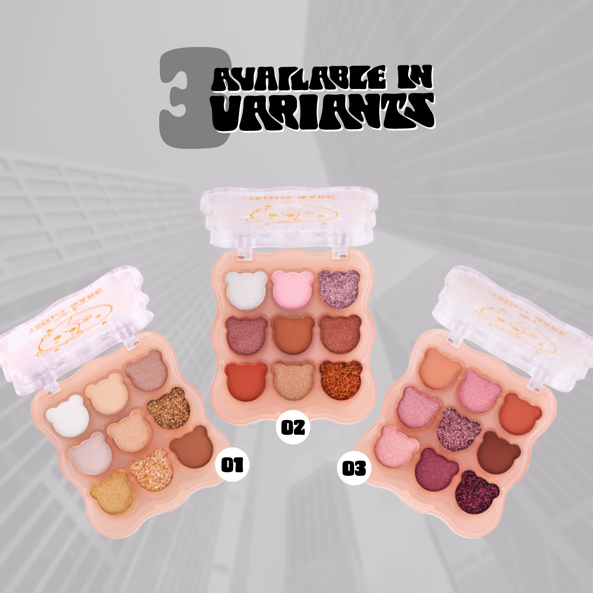 Seven Seas Teddy Bare 9 Colors Eyeshadow Palette | Shimmer & Matte Finish Highly Pigmented Eyeshadow Palette | 9 Shades | Easy To Blend Eyeshadow - Seven Seas Cosmetics