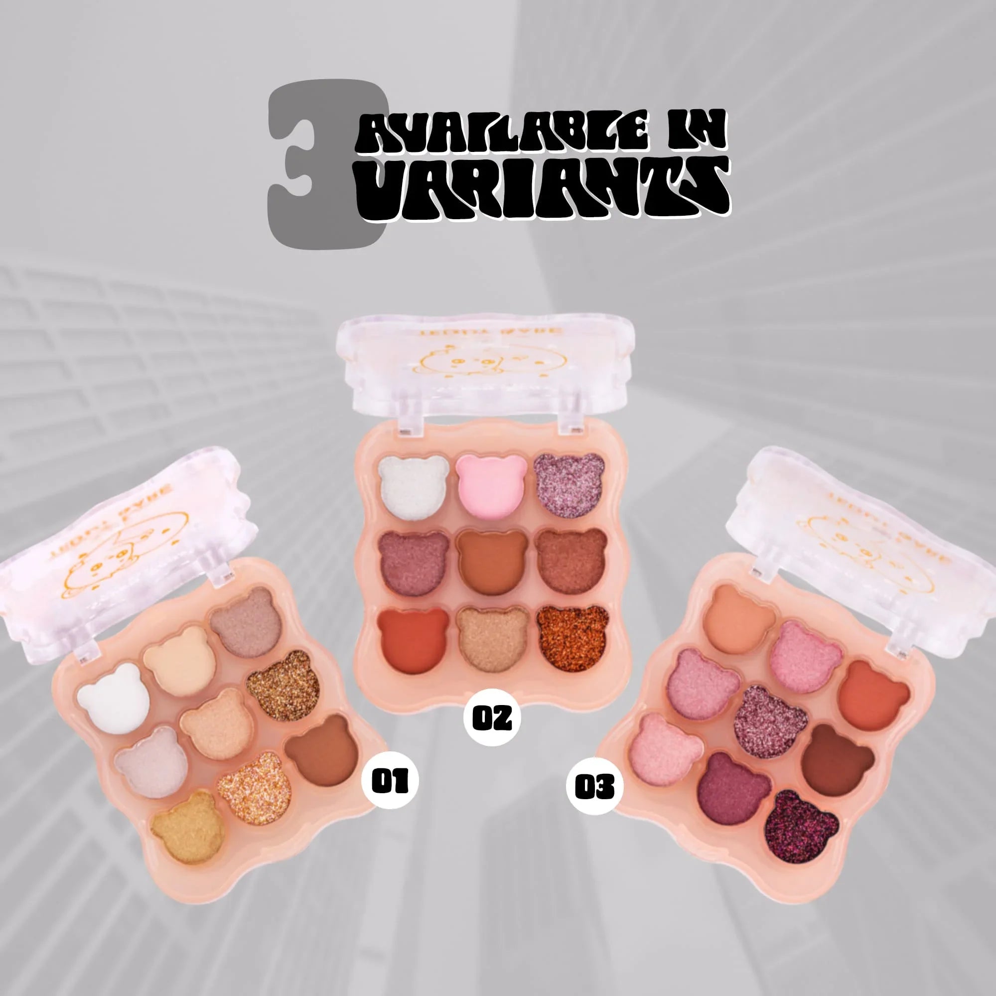 Teddy Bare 9 Colors Eyeshadow Palette - Seven Seas Cosmetics