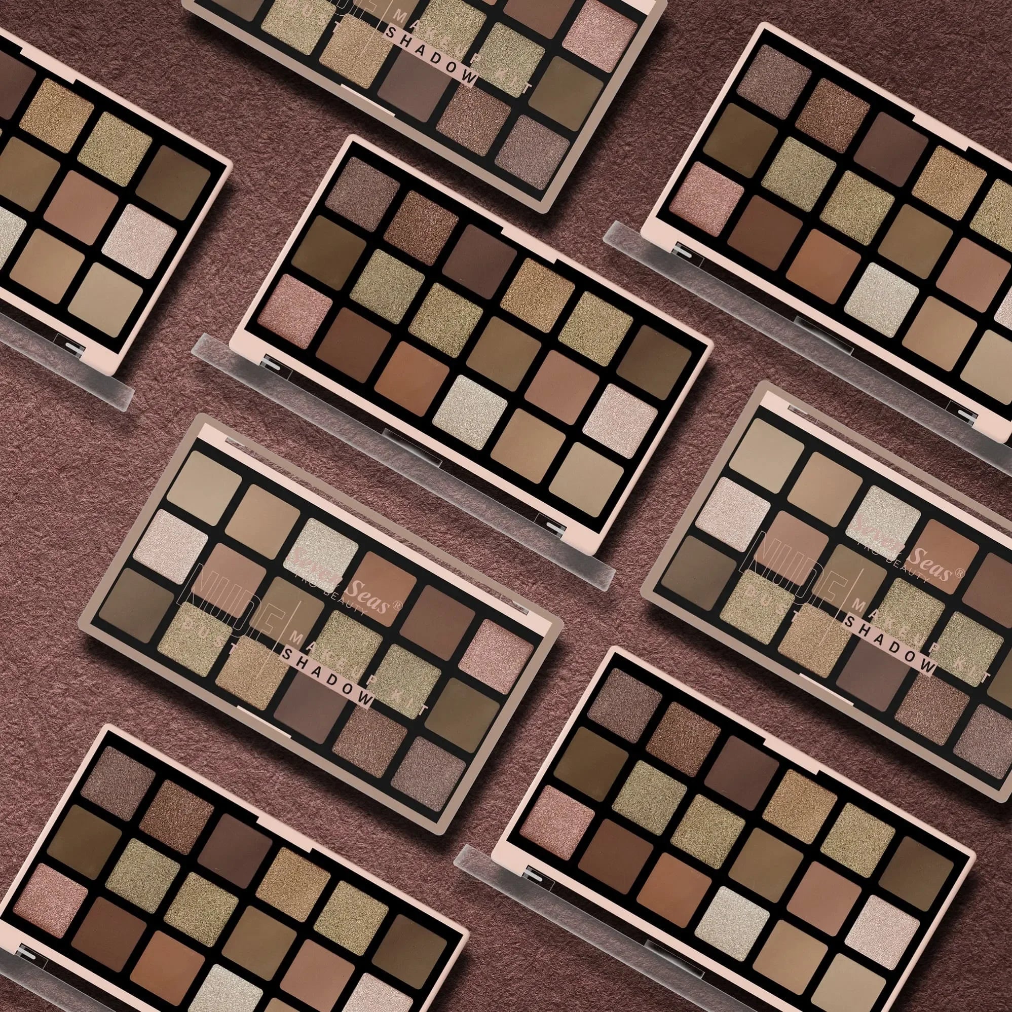 Nude Dust Eyeshadow Palette | Matte & Shimmer Nude Shades - Seven Seas Cosmetics
