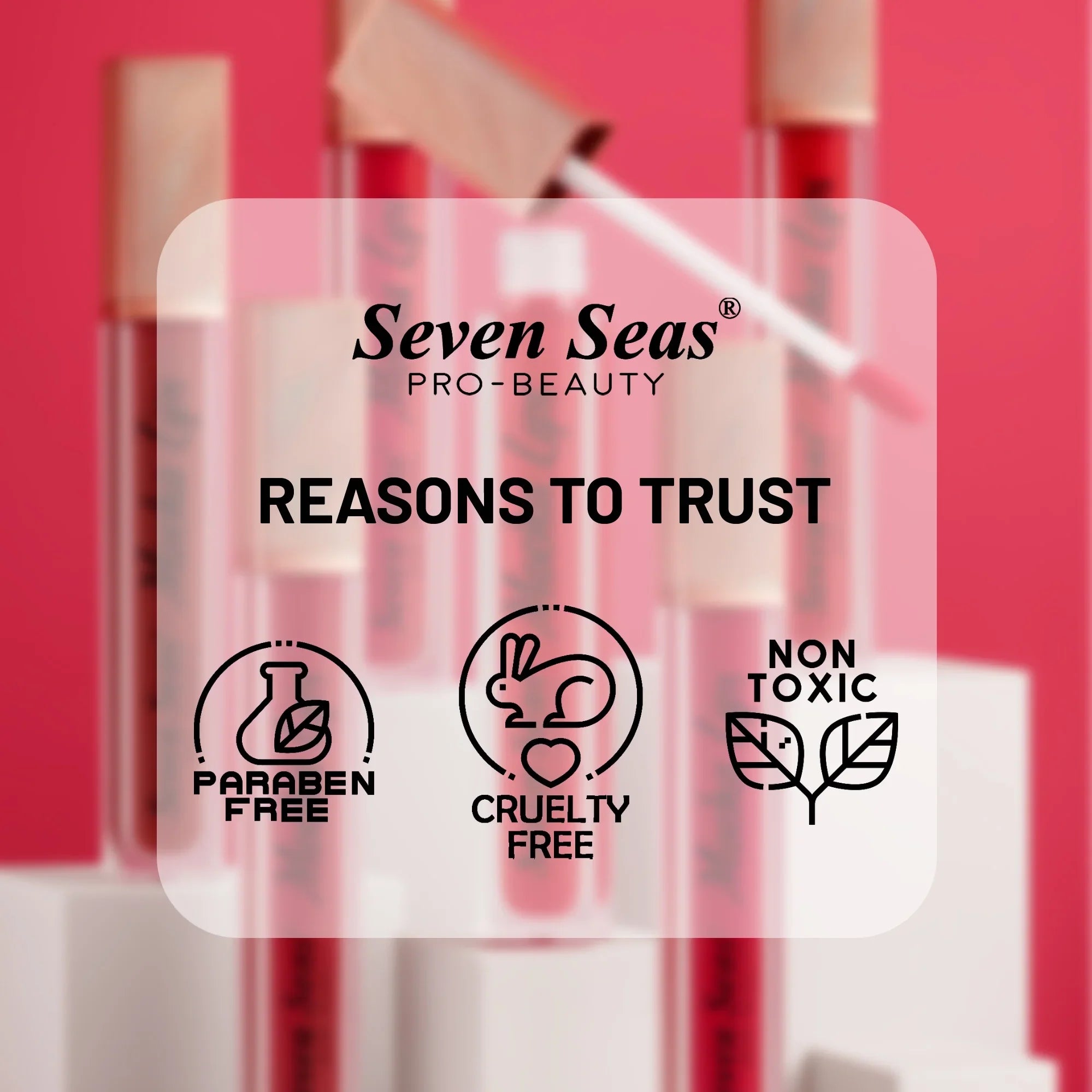 Mocha Lips Matte Liquid Lipstick Set | Pack of 6 - Seven Seas Cosmetics