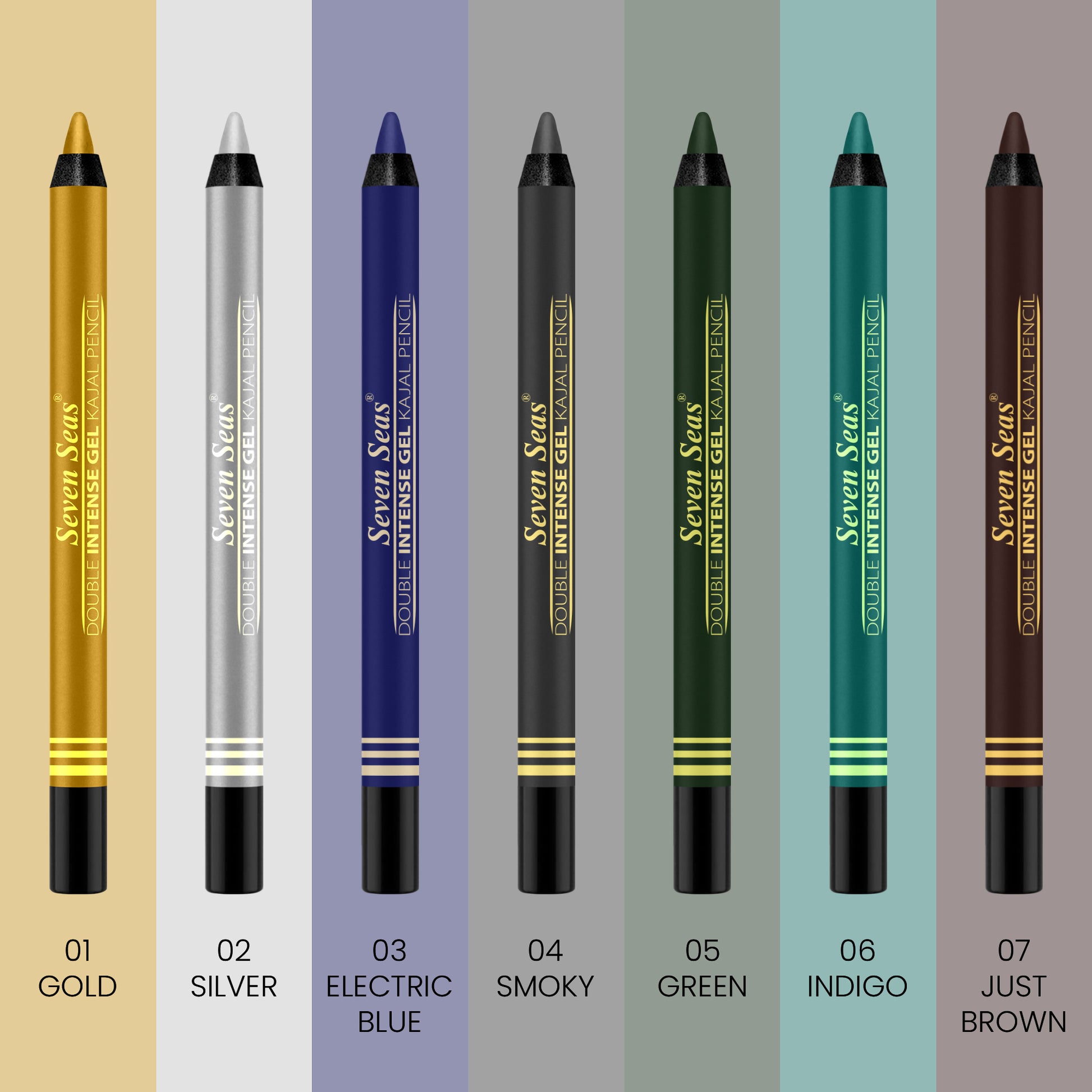 Seven Seas Double Intense Coloured Kajal - Seven Seas Cosmetics