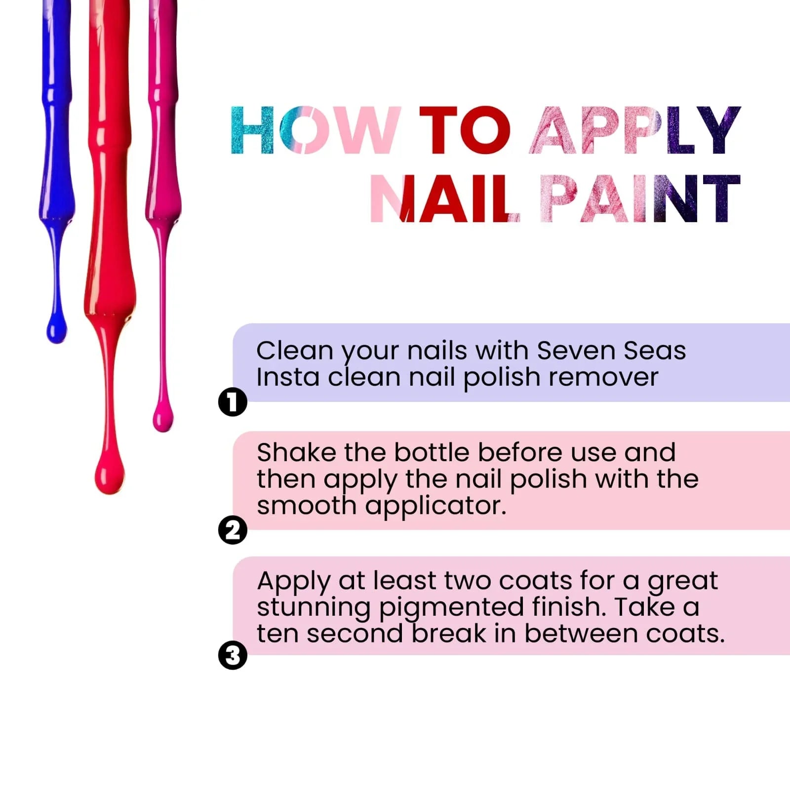 Easy Gel Nail Polish | Intense Glossy Finish & Quick Dry - Seven Seas Cosmetics