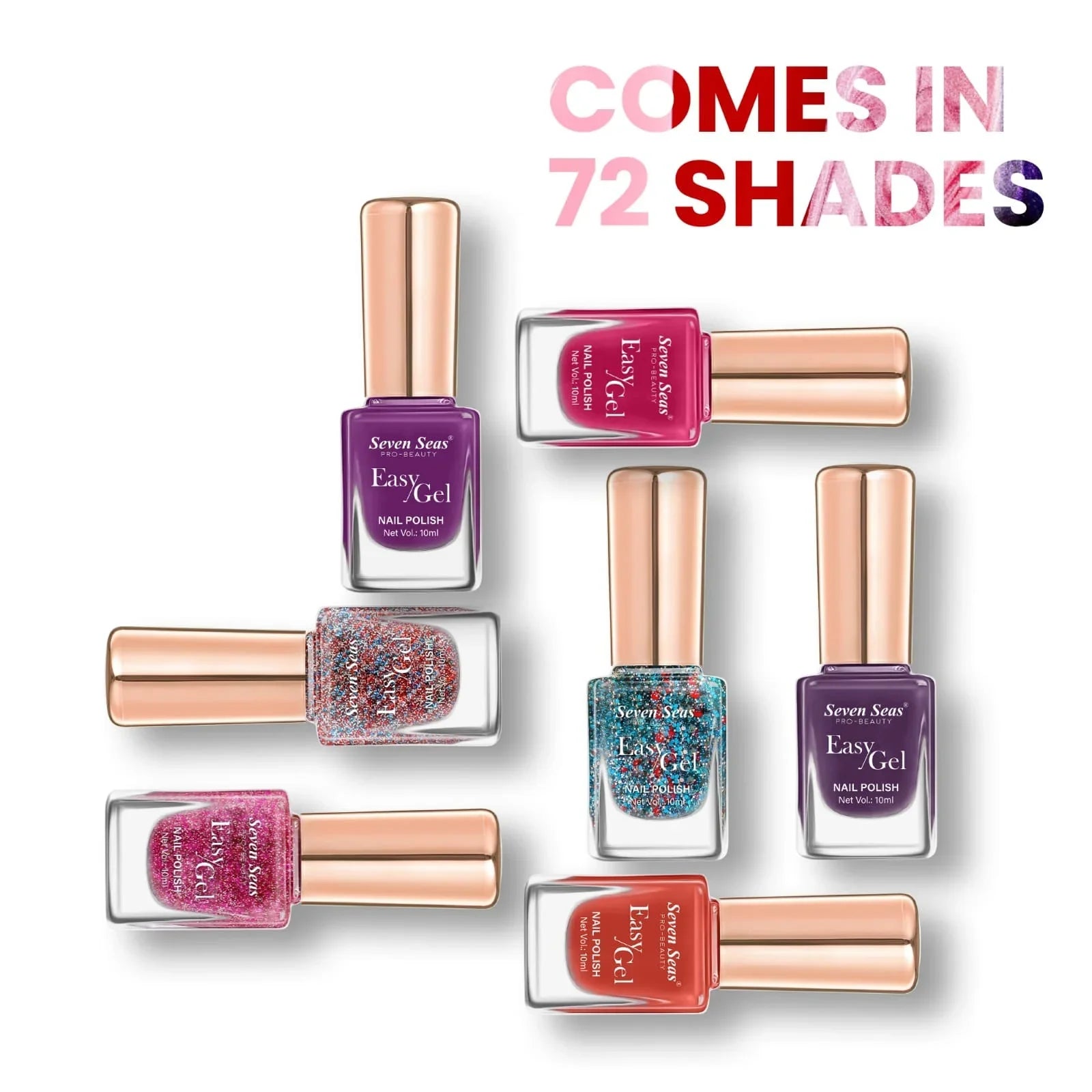Easy Gel Nail Polish | Intense Glossy Finish & Quick Dry - Seven Seas Cosmetics