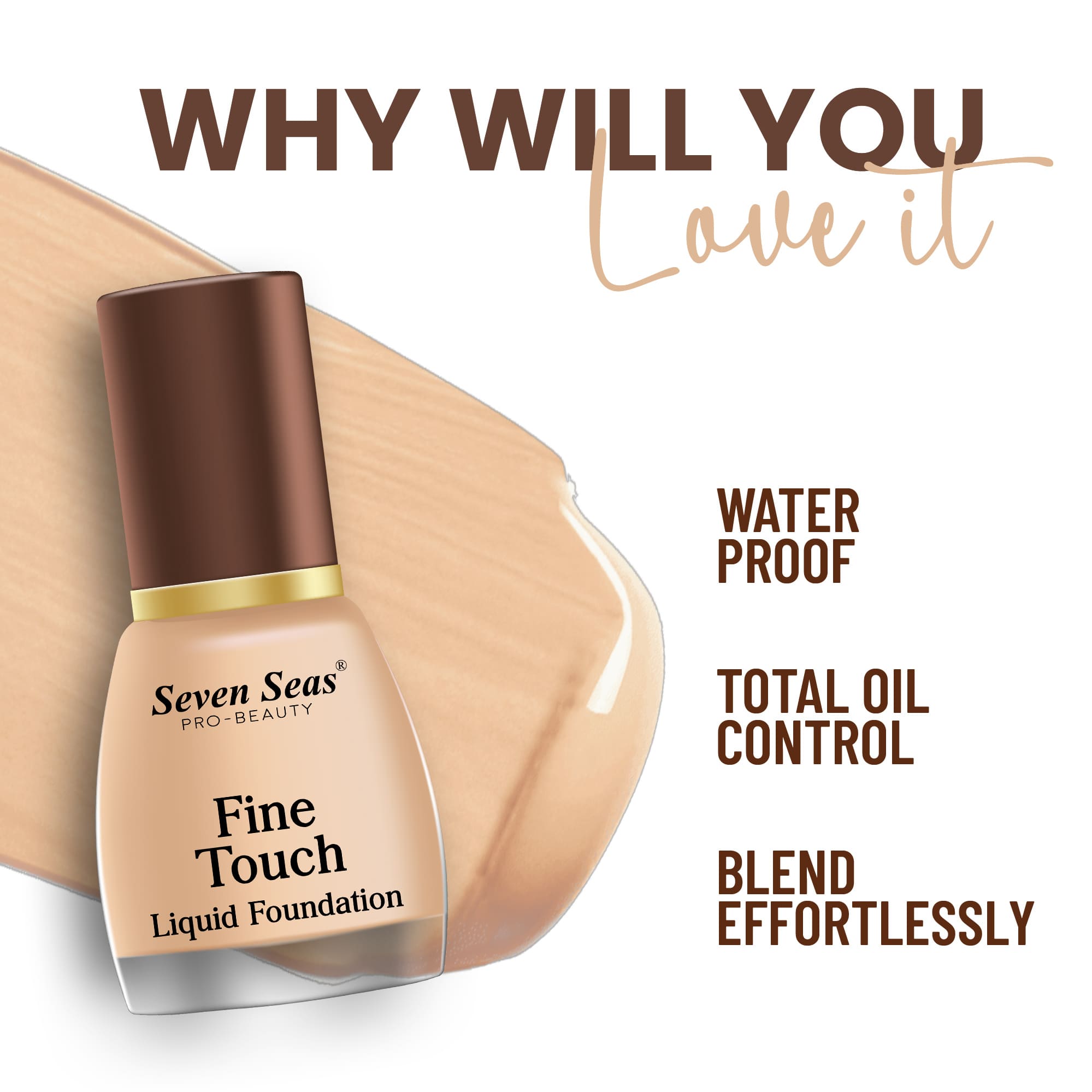 Seven Seas Fine Touch Liquid Foundation - Seven Seas Cosmetics