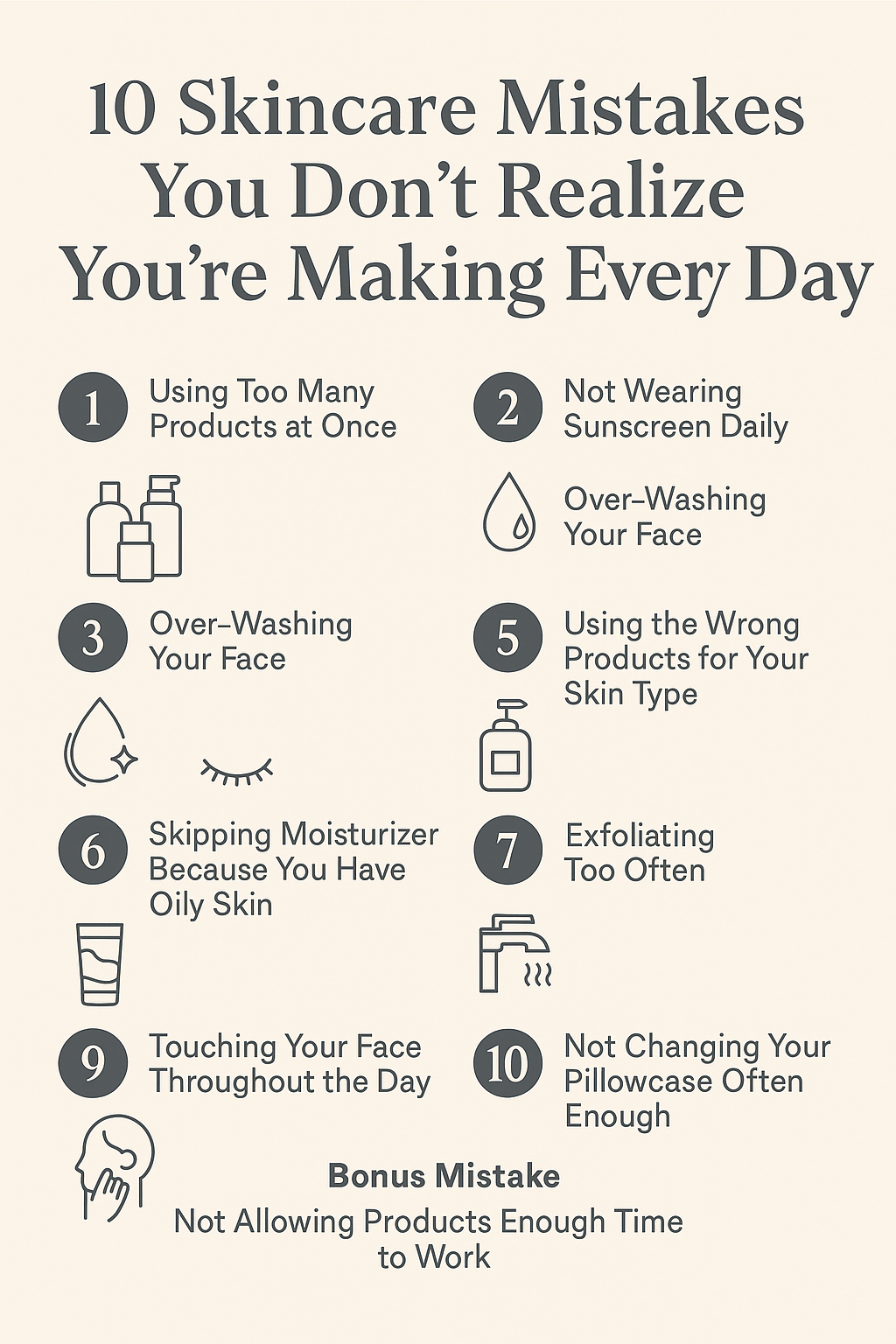 10 Skincare Mistakes You Don’t Realise You’re Making Every Day - Seven Seas Cosmetics