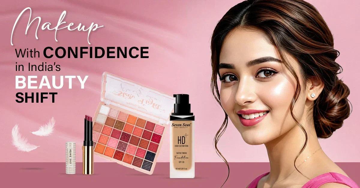 Makeup with confidence: HD foundation, eyeshadow palette, and lipstick for India's beauty shift