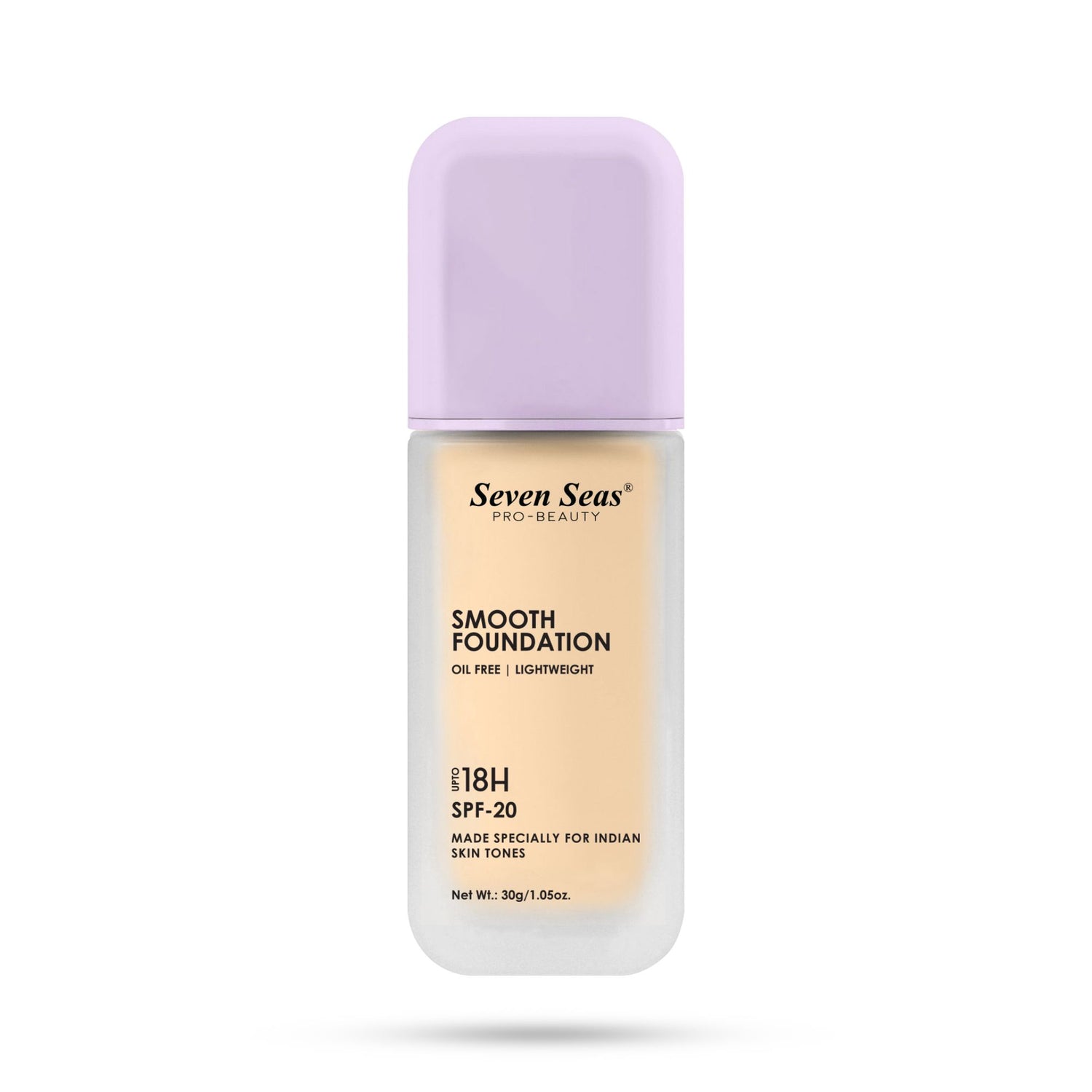 Seven Seas Smooth Foundation | Oil Free | Lightweight | Long Lasting Foundation for Face Makeup | SPF-20 - Seven Seas Cosmetics