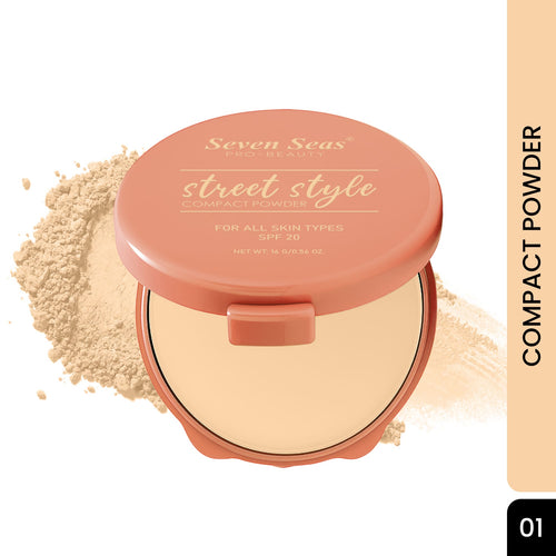 Seven Seas Absolute Compact Powder | Blends Effortlessly | Perfect Coverage | Comfortable Wear | Weightless Texture | Suitable for All Skin Types