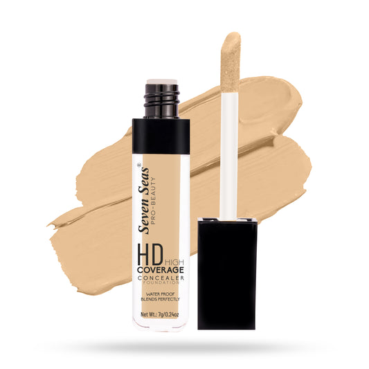 Seven Seven HD High Coverage Liquid Concealer | Easily Blend-able | Waterproof Liquid Concealer for Women