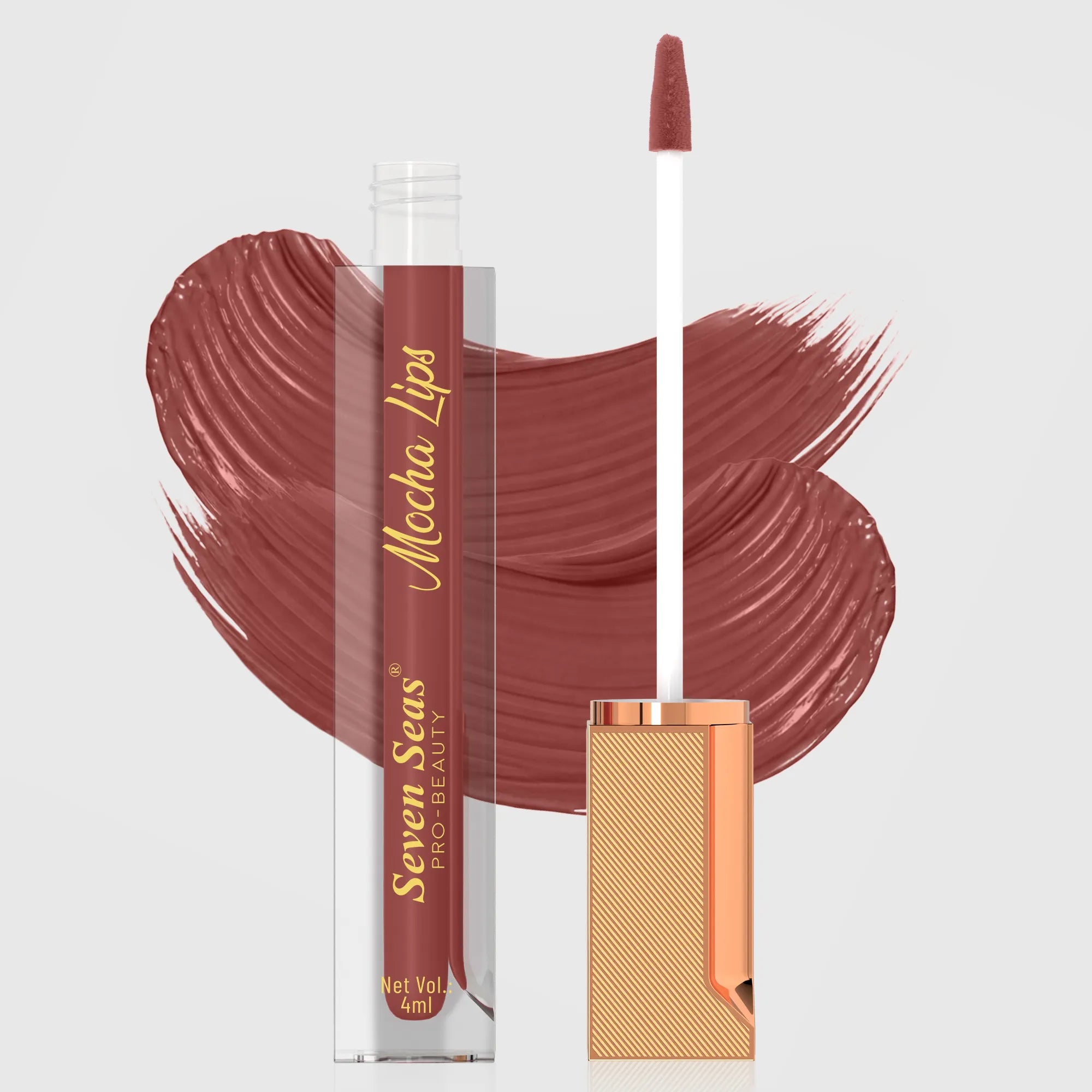 Mocha Lips Matte Liquid Lipstick | Non-Transfer &amp; 12-Hour Stay