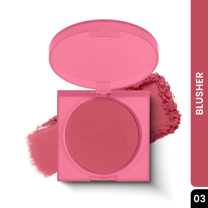 Seven Blusher Eyeshadow | Buildable Coverage | Easy To Blend | Perfect Pigmentation | Blusher Palette With Brush | Long Lasting | Matte Finish | Blusher Powder for Women - Seven Seas Cosmetics