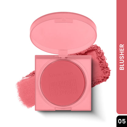 Seven Blusher Eyeshadow | Buildable Coverage | Easy To Blend | Perfect Pigmentation | Blusher Palette With Brush | Long Lasting | Matte Finish | Blusher Powder for Women - Seven Seas Cosmetics