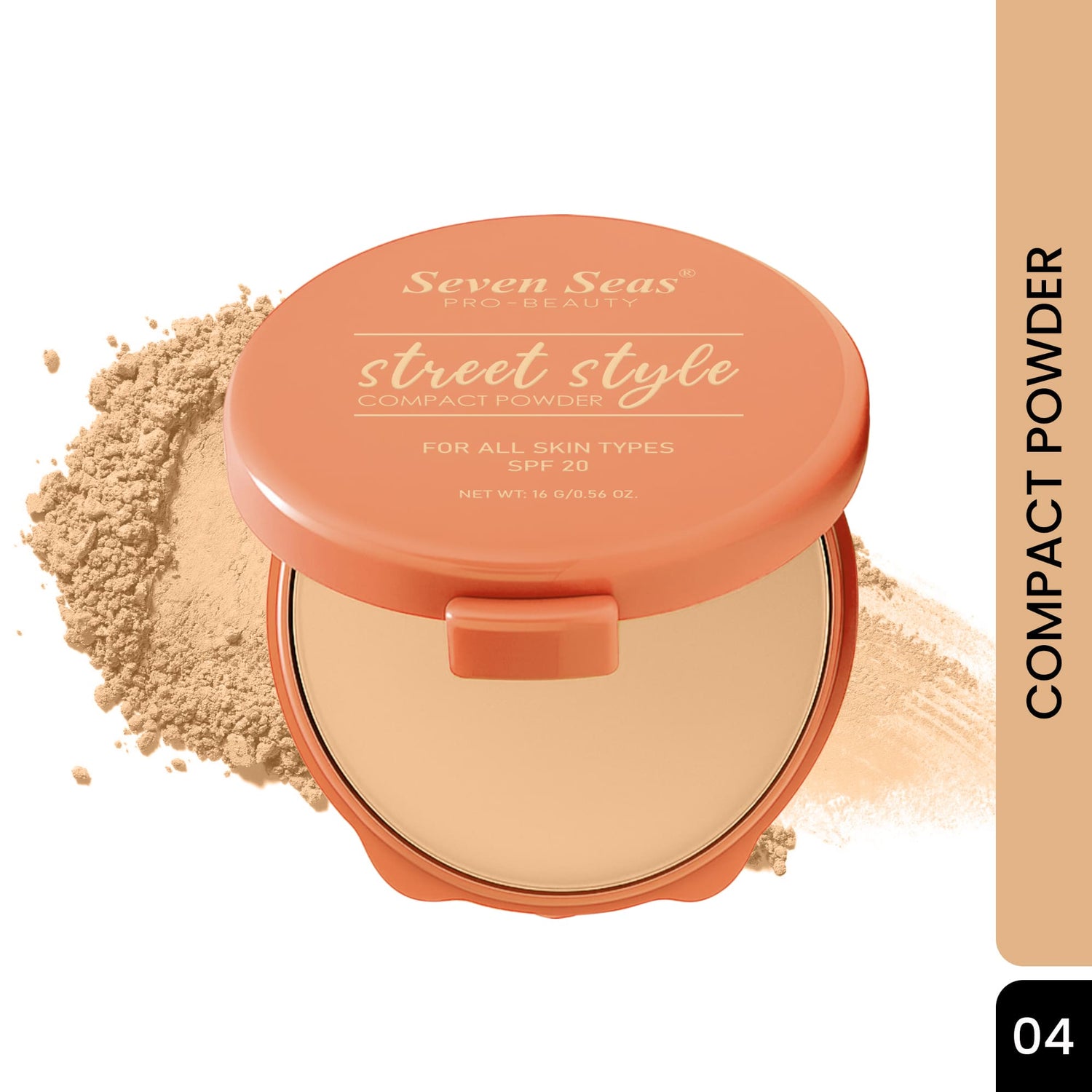 Seven Seas Absolute Compact Powder | Blends Effortlessly | Perfect Coverage | Comfortable Wear | Weightless Texture | Suitable for All Skin Types - Seven Seas Cosmetics